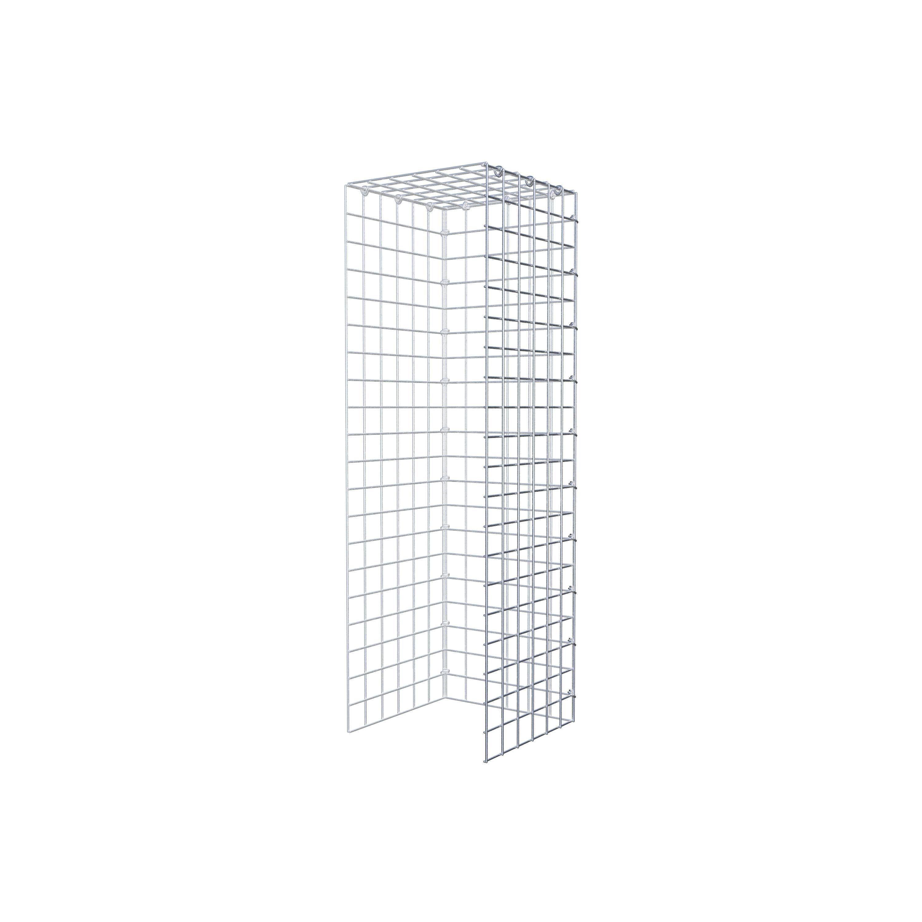 Mounted gabion type 4 100 cm x 30 cm x 30 cm (L x H x D), mesh size 5 cm x 5 cm, C-ring