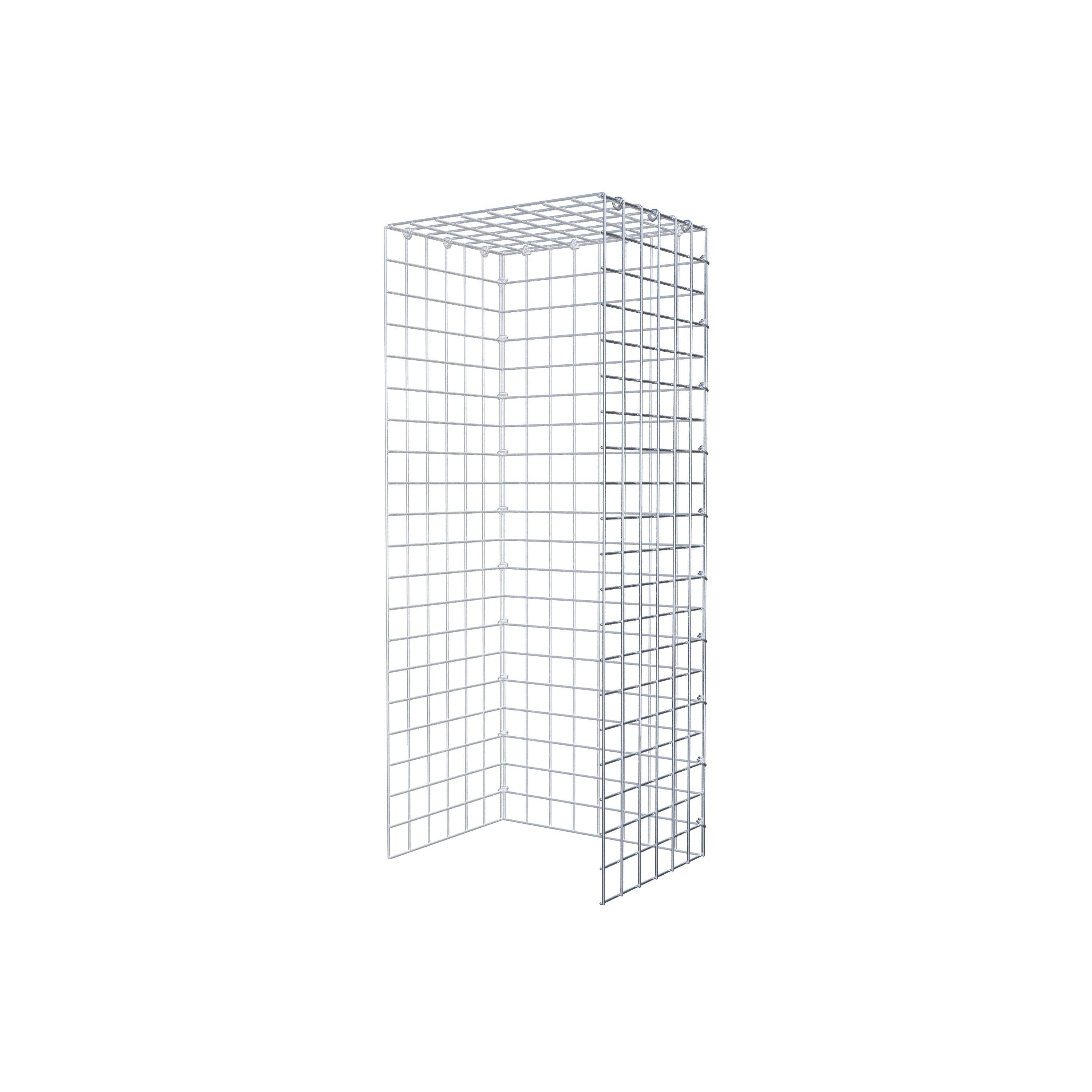 Mounted gabion type 4 100 cm x 30 cm x 40 cm (L x H x D), mesh size 5 cm x 5 cm, C-ring