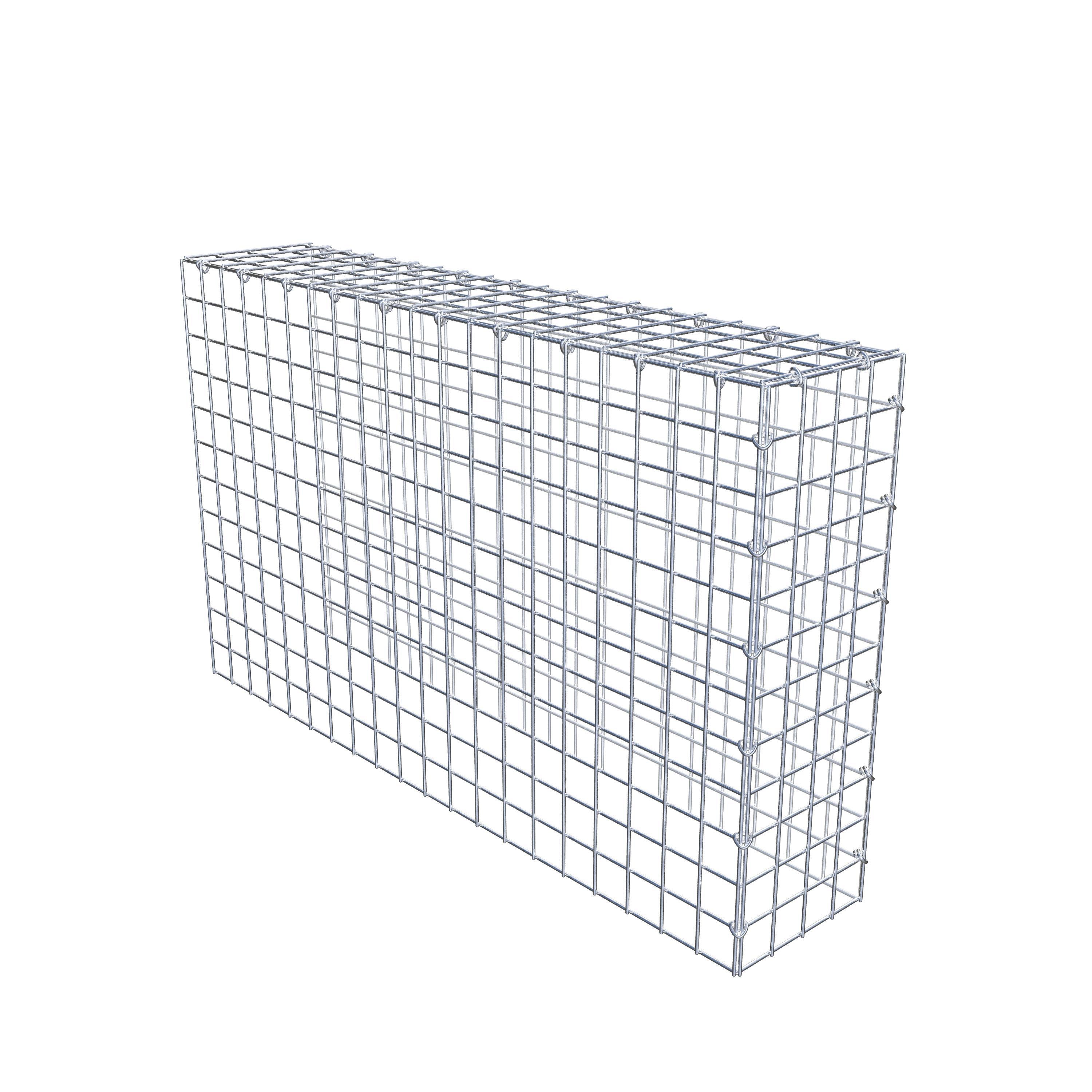 Mounted gabion type 4 100 cm x 60 cm x 20 cm (L x H x D), mesh size 5 cm x 5 cm, C-ring