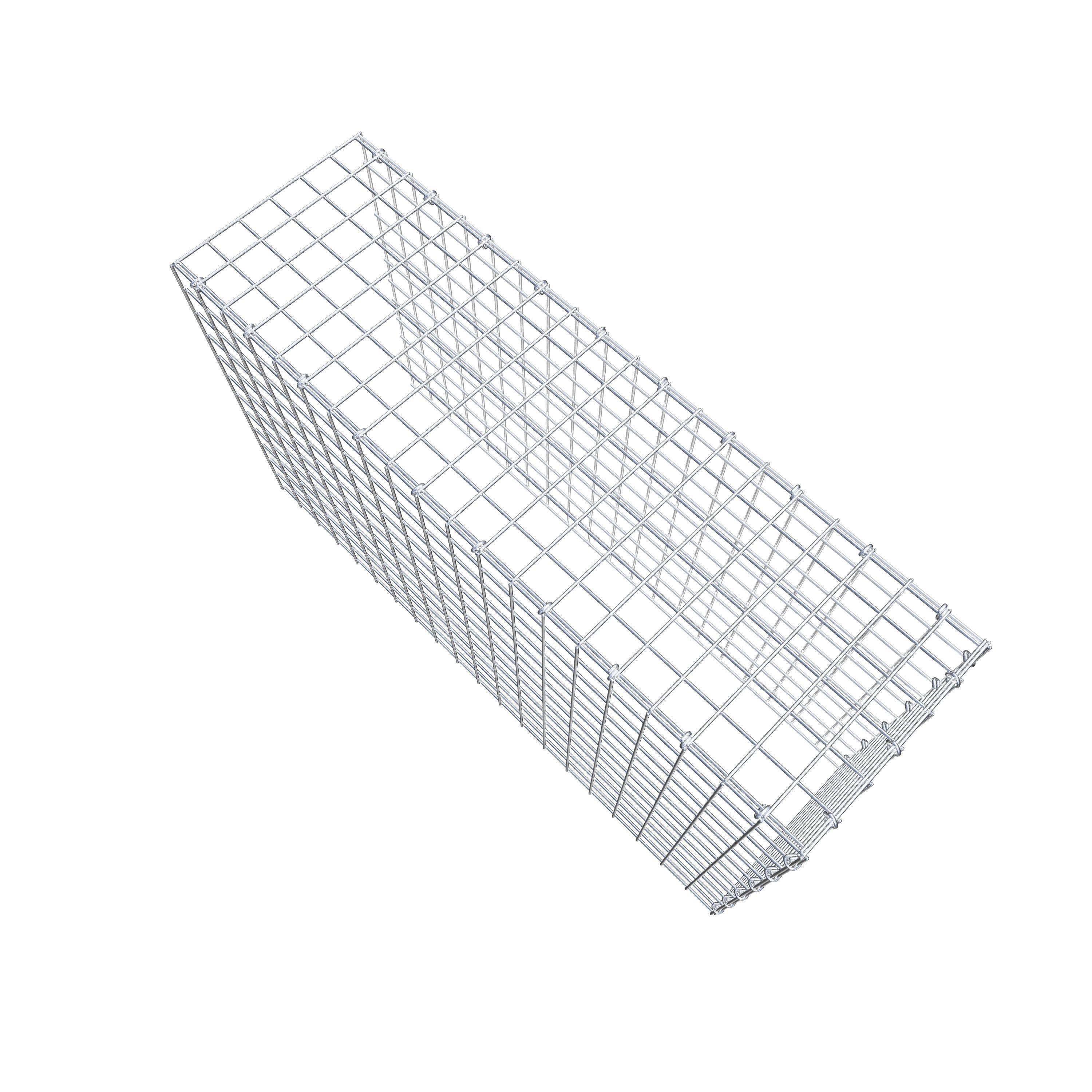 Mounted gabion type 4 100 cm x 60 cm x 30 cm (L x H x D), mesh size 5 cm x 5 cm, C-ring