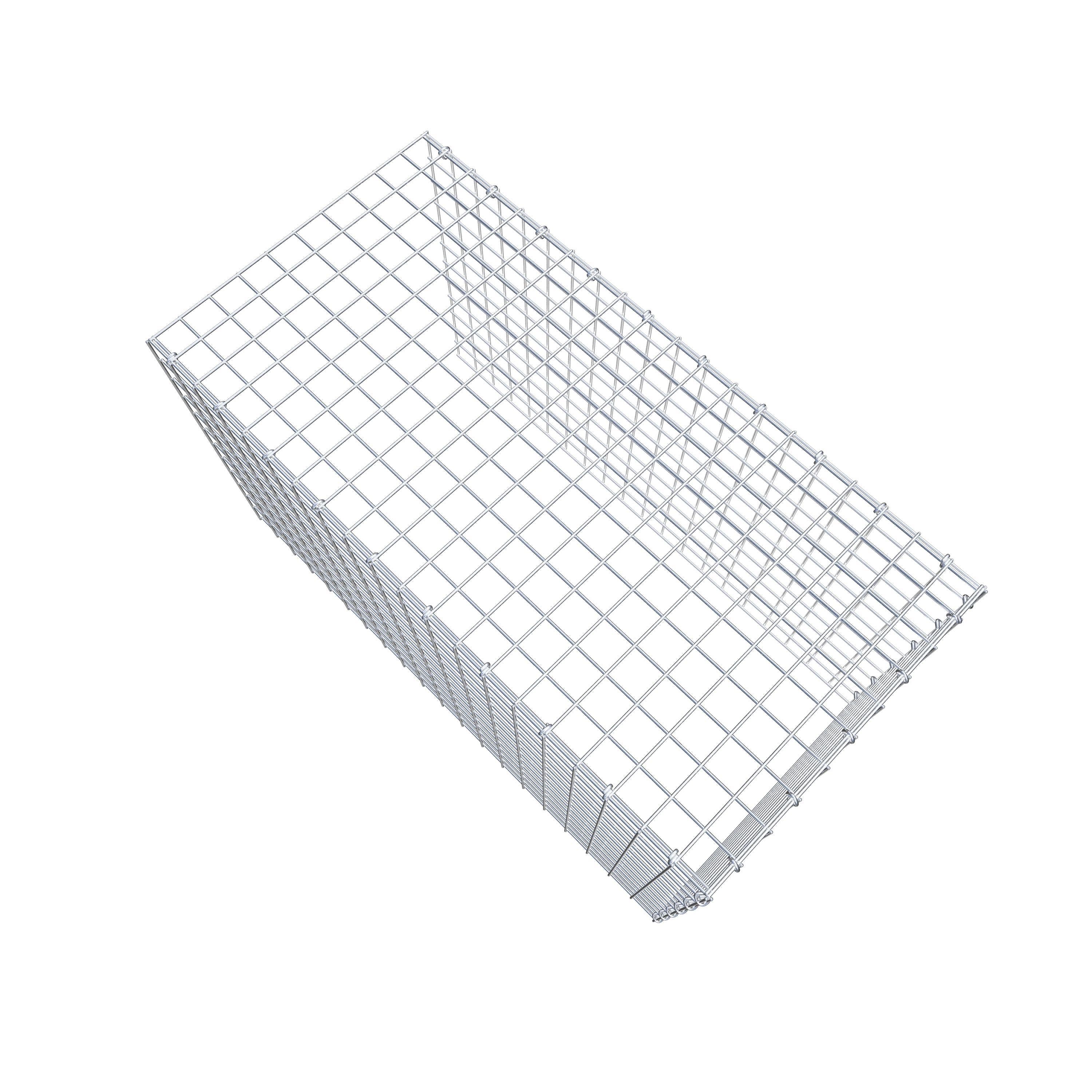 Mounted gabion type 4 100 cm x 60 cm x 50 cm (L x H x D), mesh size 5 cm x 5 cm, C-ring