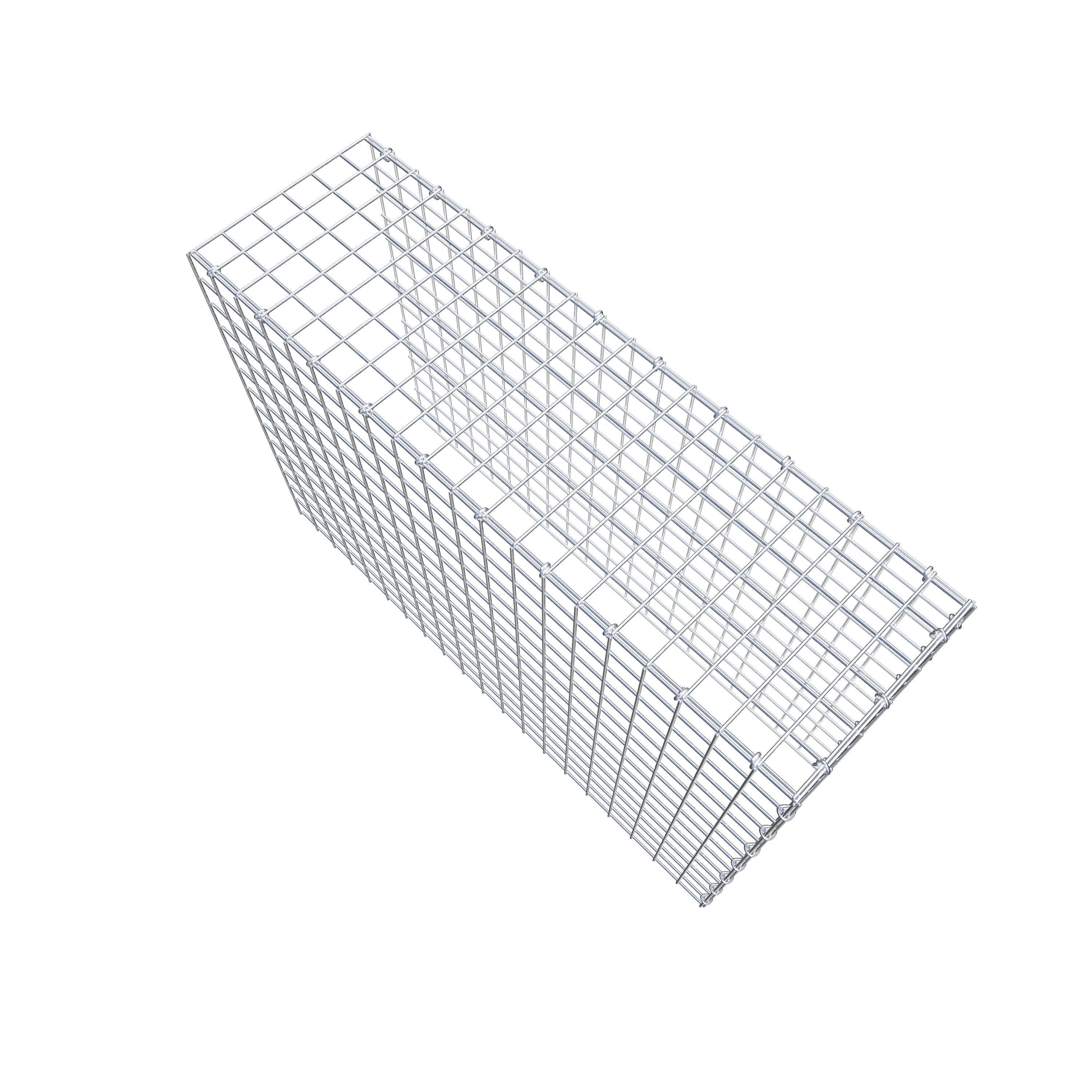 Mounted gabion type 4 100 cm x 70 cm x 30 cm (L x H x D), mesh size 5 cm x 5 cm, C-ring