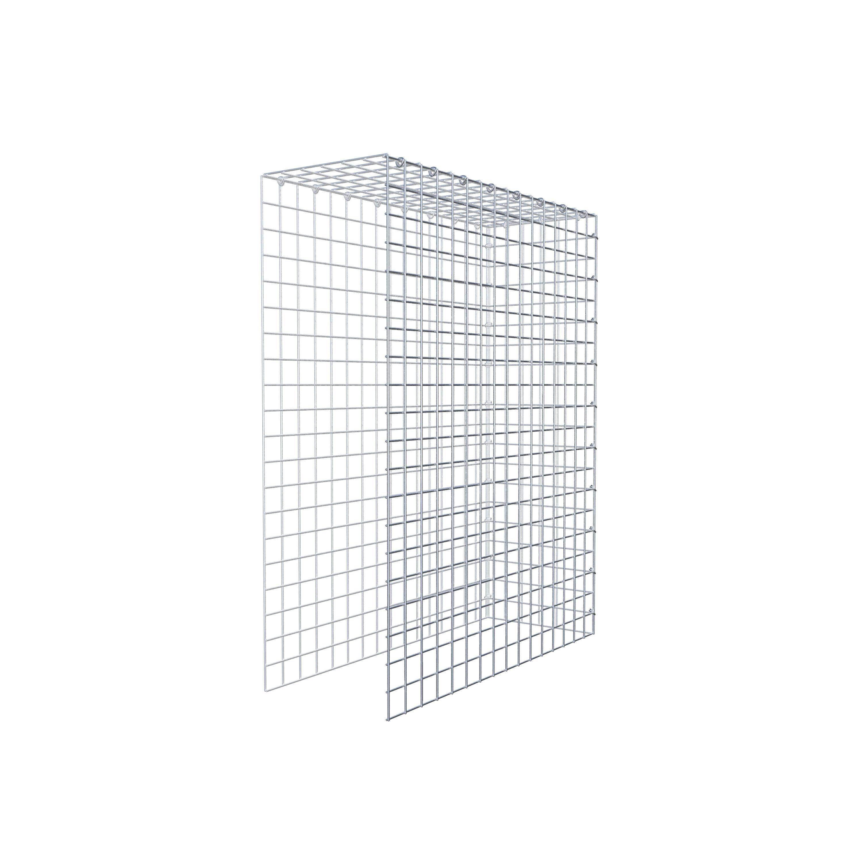 Mounted gabion type 4 100 cm x 80 cm x 30 cm (L x H x D), mesh size 5 cm x 5 cm, C-ring