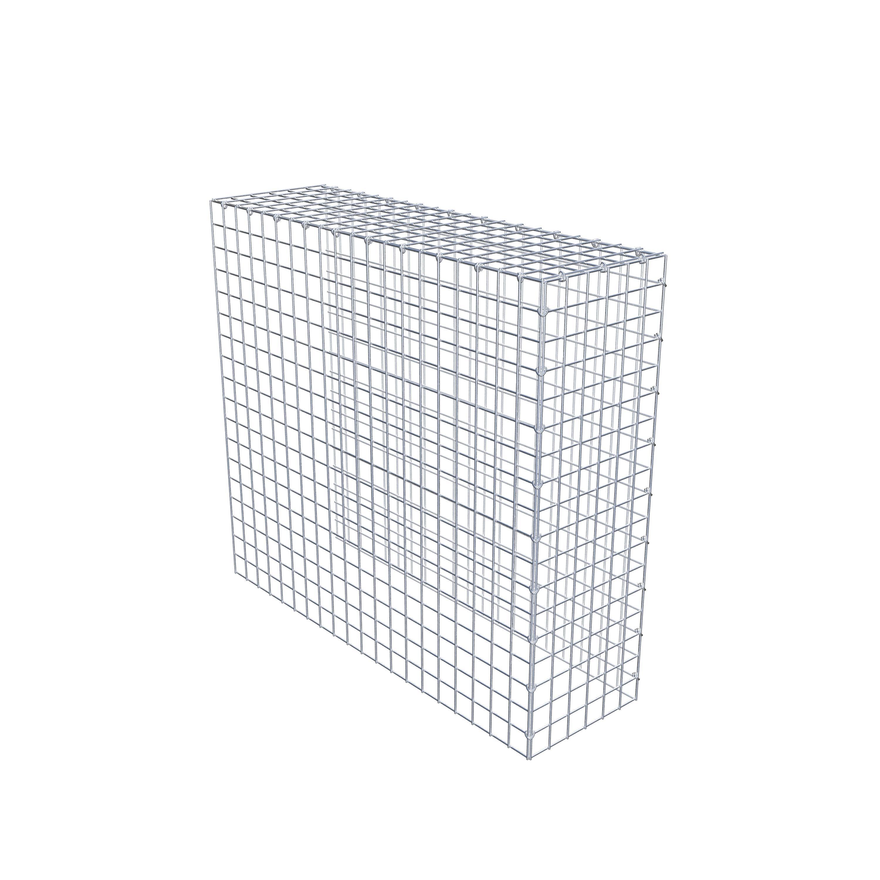 Mounted gabion type 4 100 cm x 90 cm x 30 cm (L x H x D), mesh size 5 cm x 5 cm, C-ring