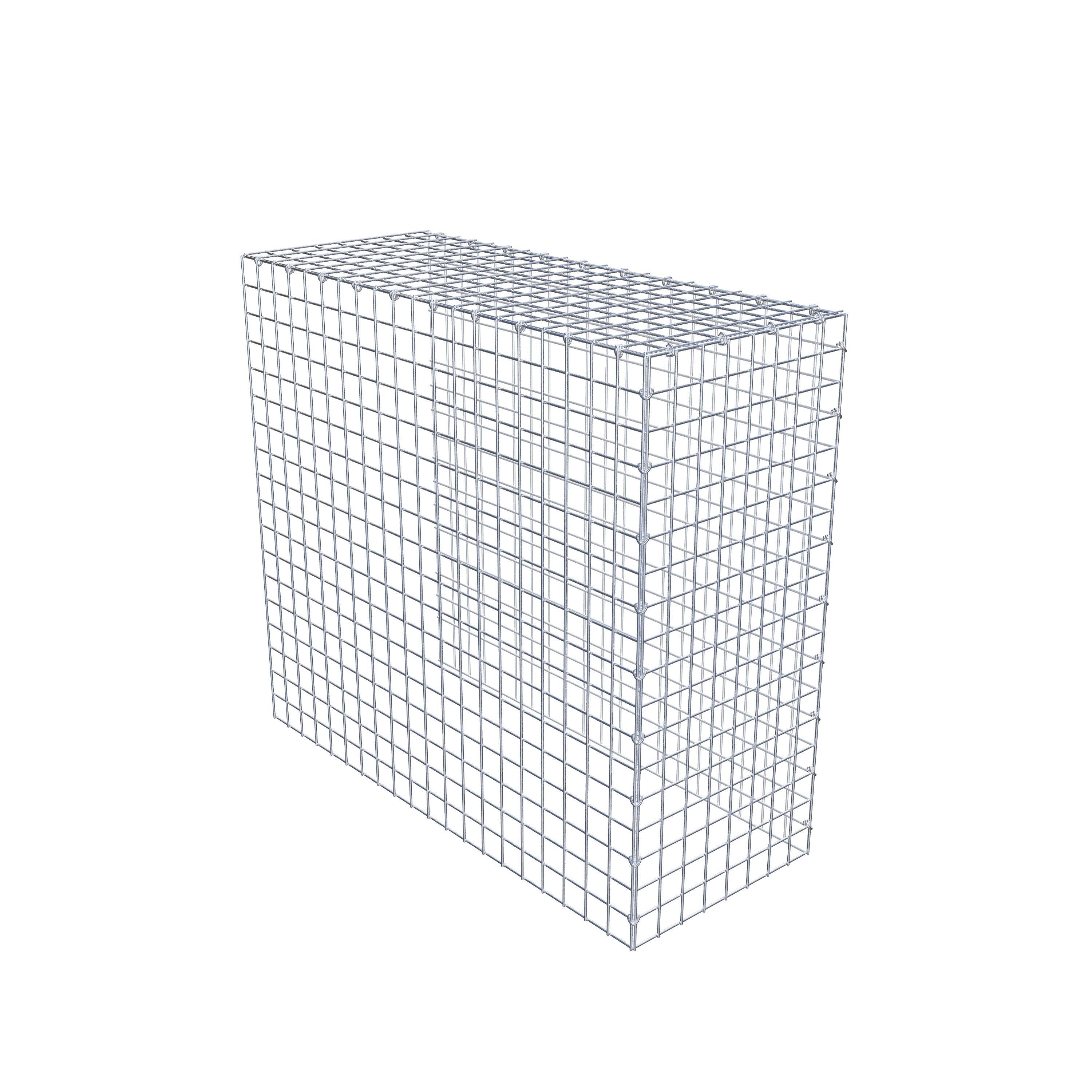 Monteret gabion type 4 100 cm x 90 cm x 40 cm (L x H x D), maskestørrelse 5 cm x 5 cm, C-ring