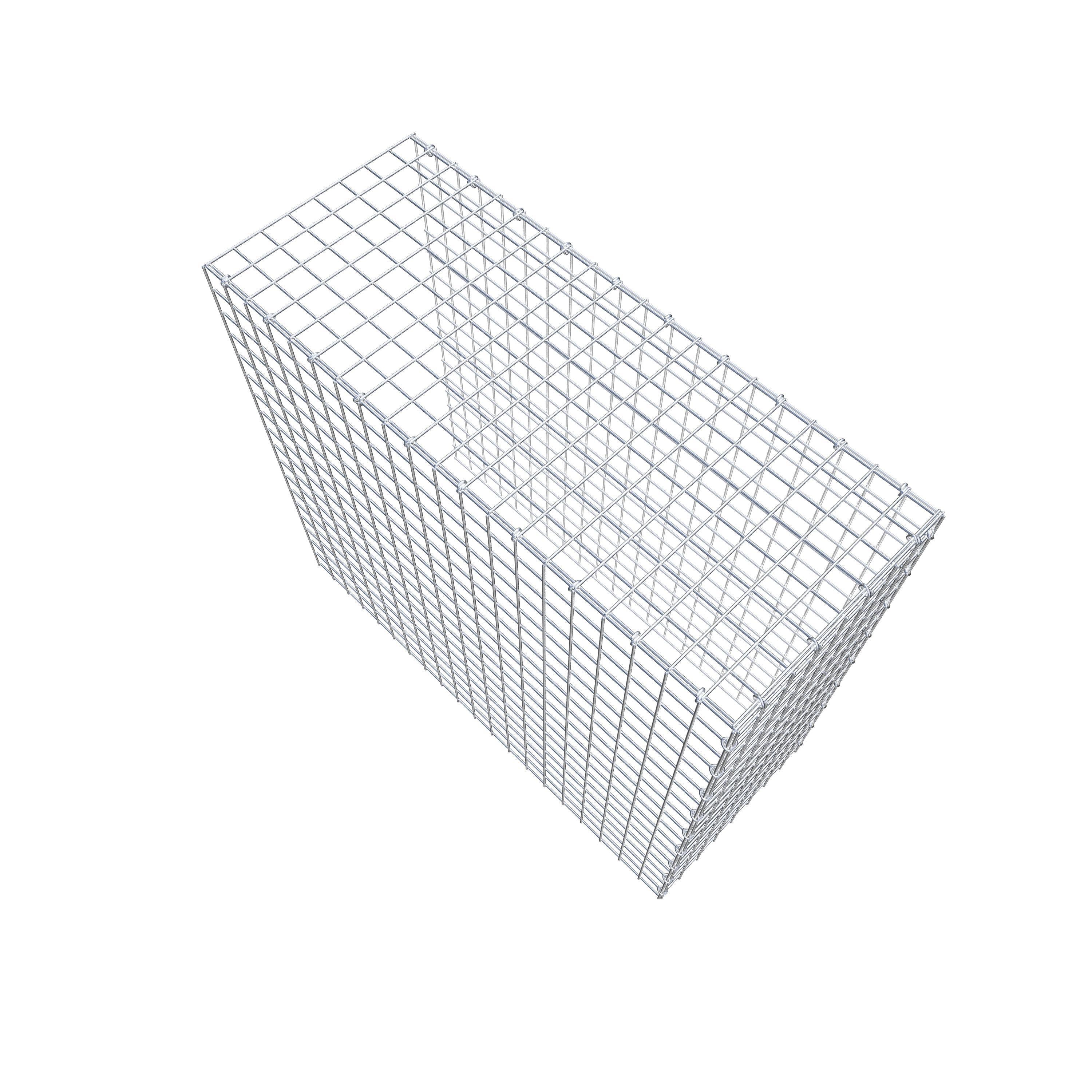 Monteret gabion type 4 100 cm x 90 cm x 40 cm (L x H x D), maskestørrelse 5 cm x 5 cm, C-ring