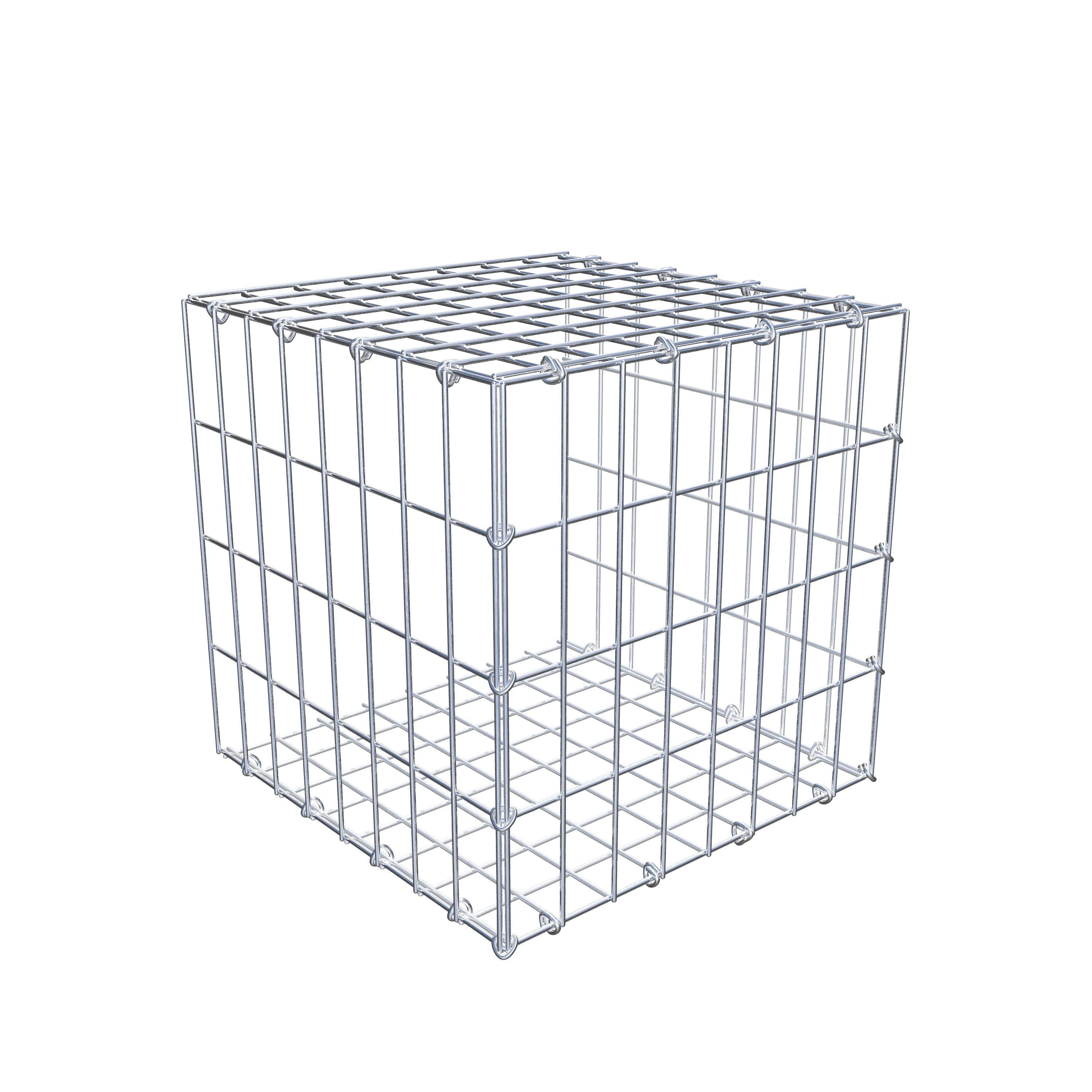 Monteret gabion type 2 40 cm x 40 cm x 40 cm, maskestørrelse 5 cm x 10 cm, C-ring