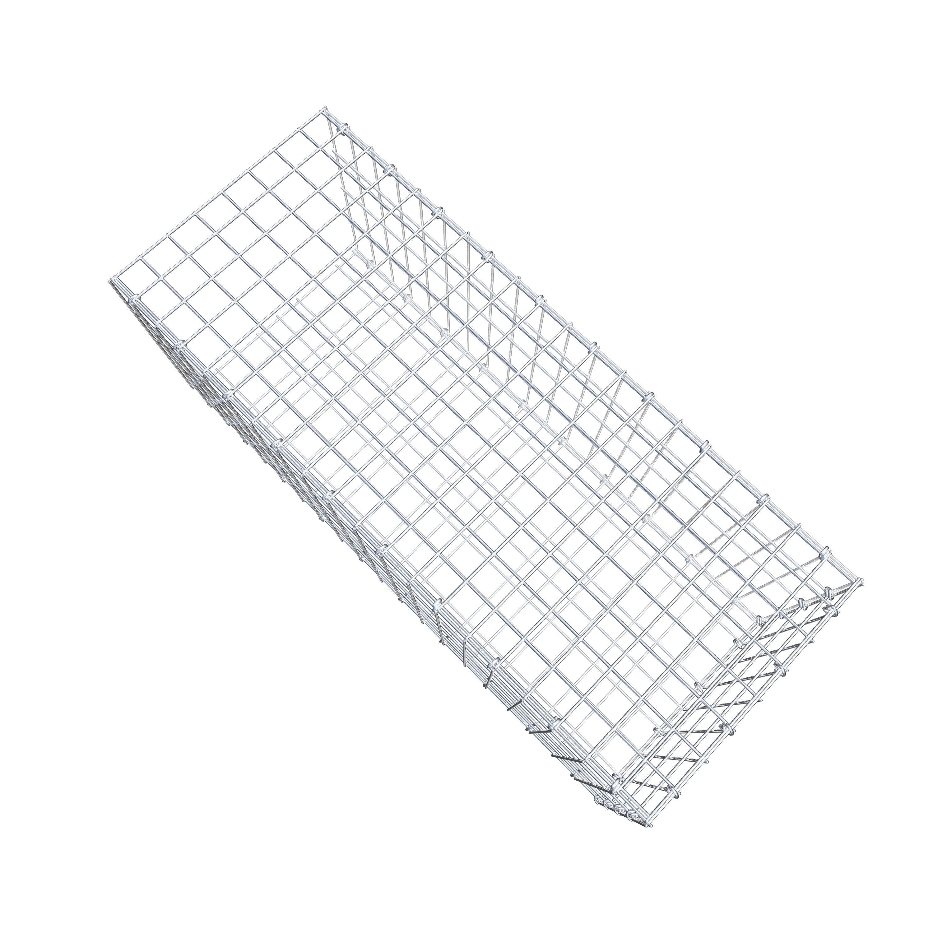 Mounted gabion type 2 100 cm x 40 cm x 40 cm, mesh size 5 cm x 10 cm, C-ring