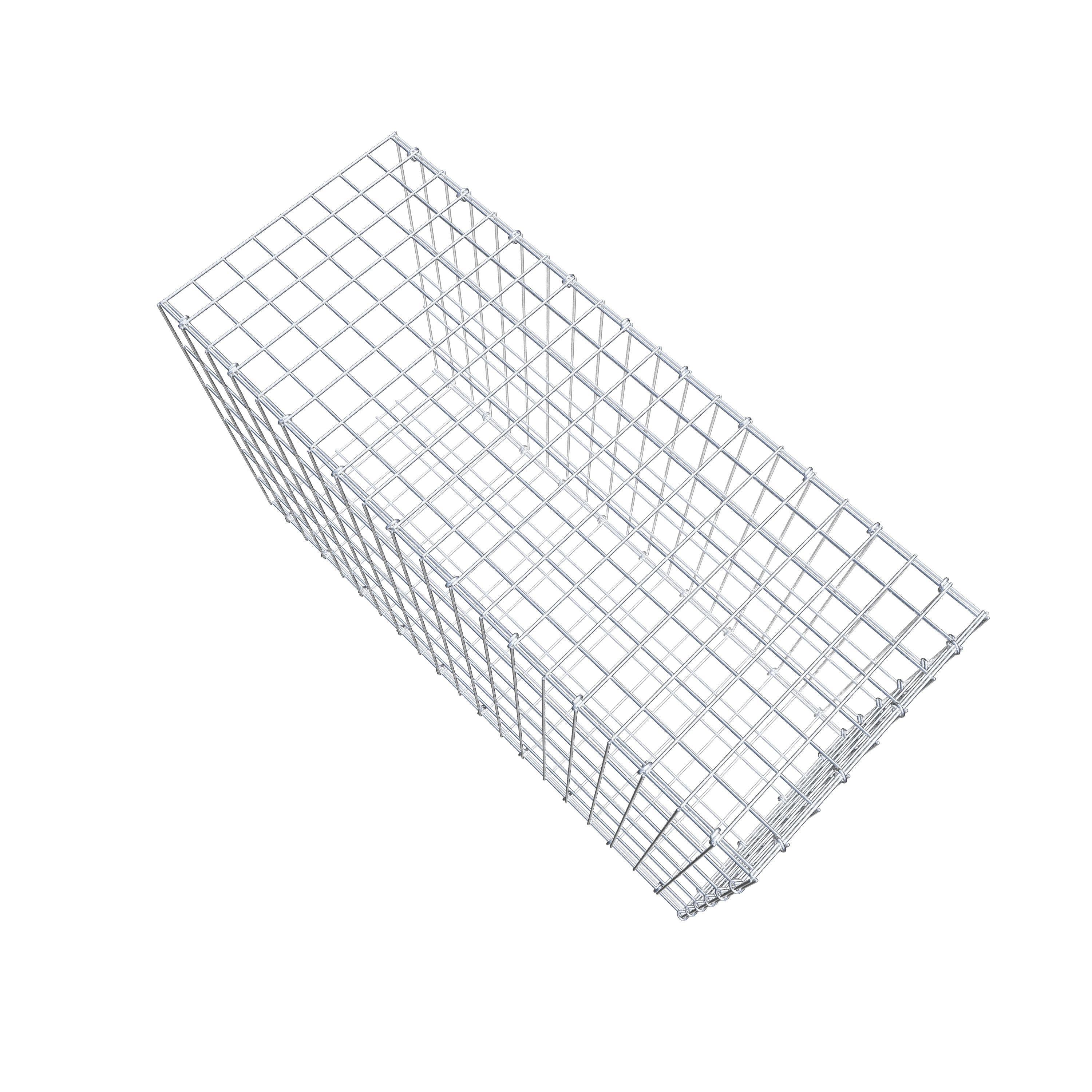 Mounted gabion type 2 100 cm x 60 cm x 40 cm, mesh size 5 cm x 10 cm, C-ring