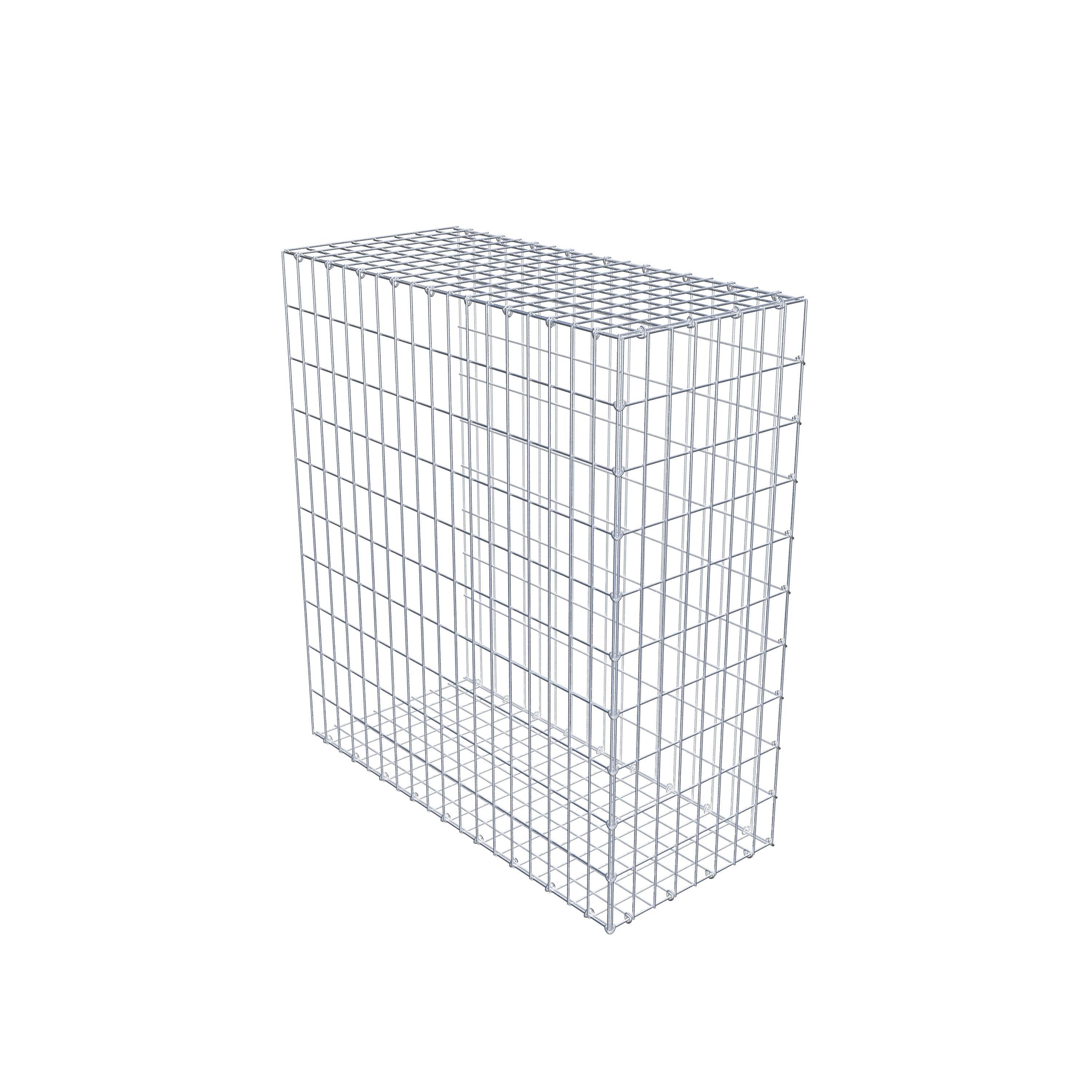 Mounted gabion type 2 100 cm x 90 cm x 40 cm, mesh size 5 cm x 10 cm, C-ring