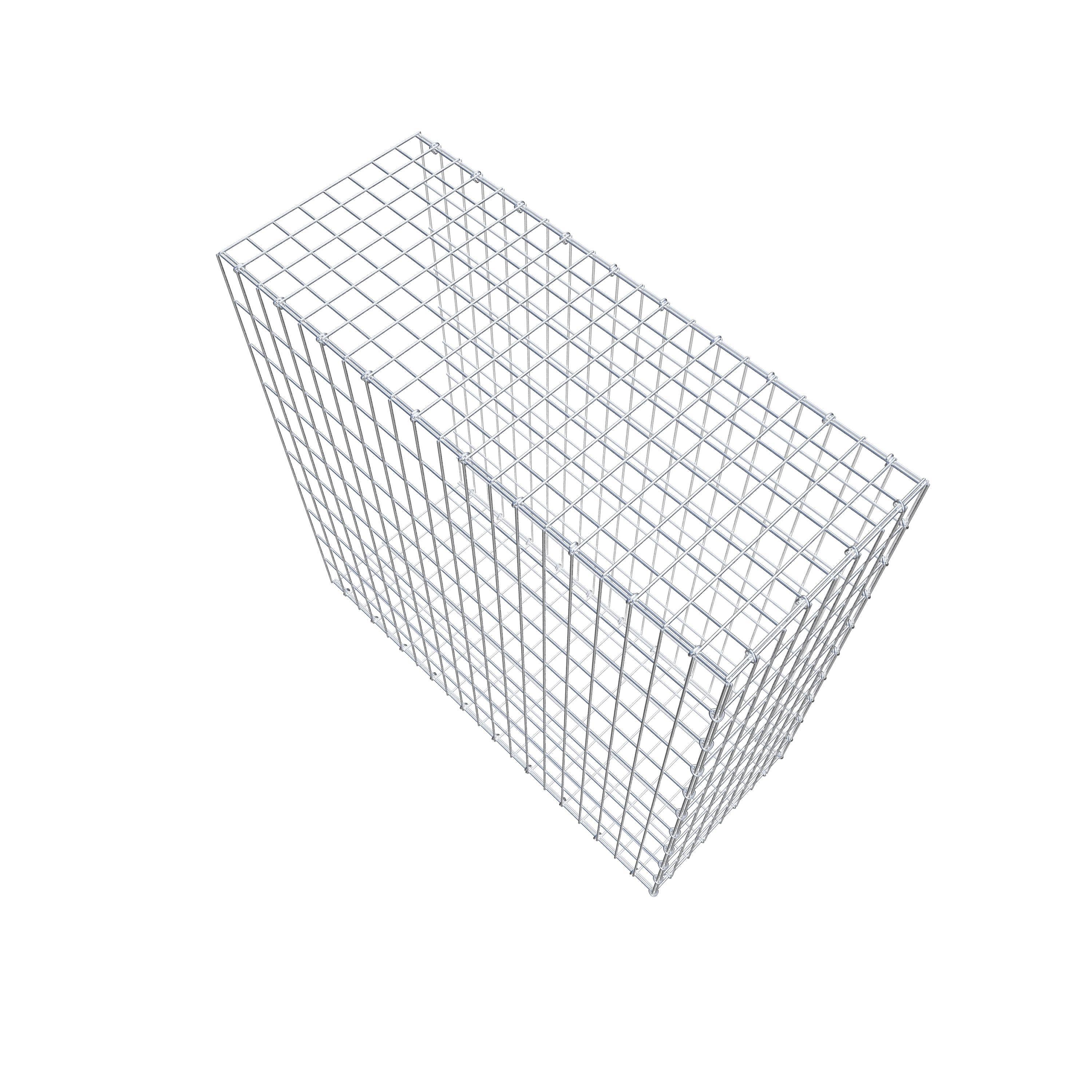 Anbaugabione Typ 2 100 cm x 100 cm x 40 cm, Maschenweite 5 cm x 10 cm, C-Ring