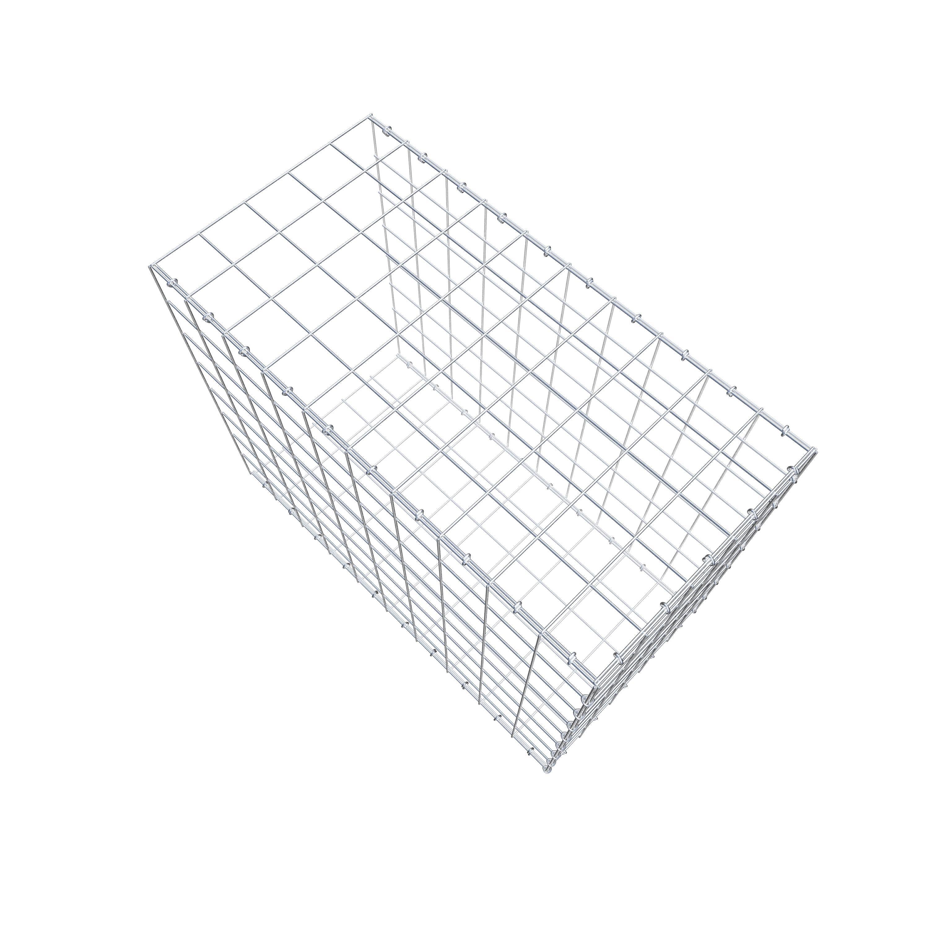 Anbaugabione Typ 2 100 cm x 80 cm x 50 cm (L x H x T), Maschenweite 10 cm x 10 cm, C-Ring