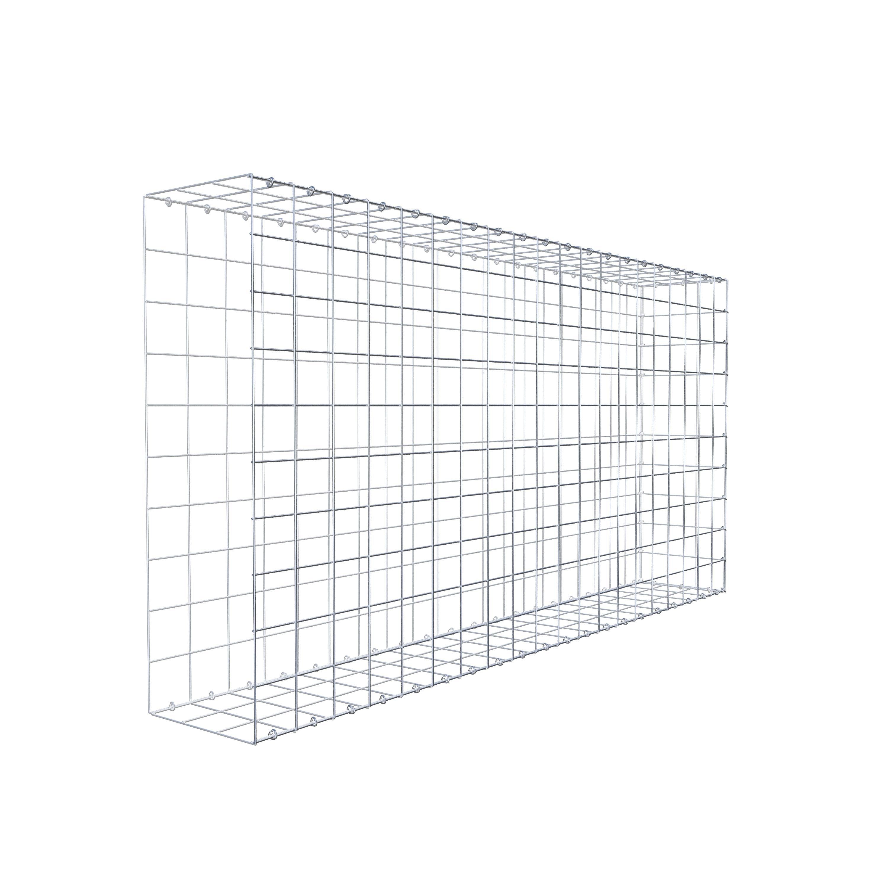 Mounted gabion type 2 200 cm x 100 cm x 30 cm (L x H x D), mesh size 10 cm x 10 cm, C-ring