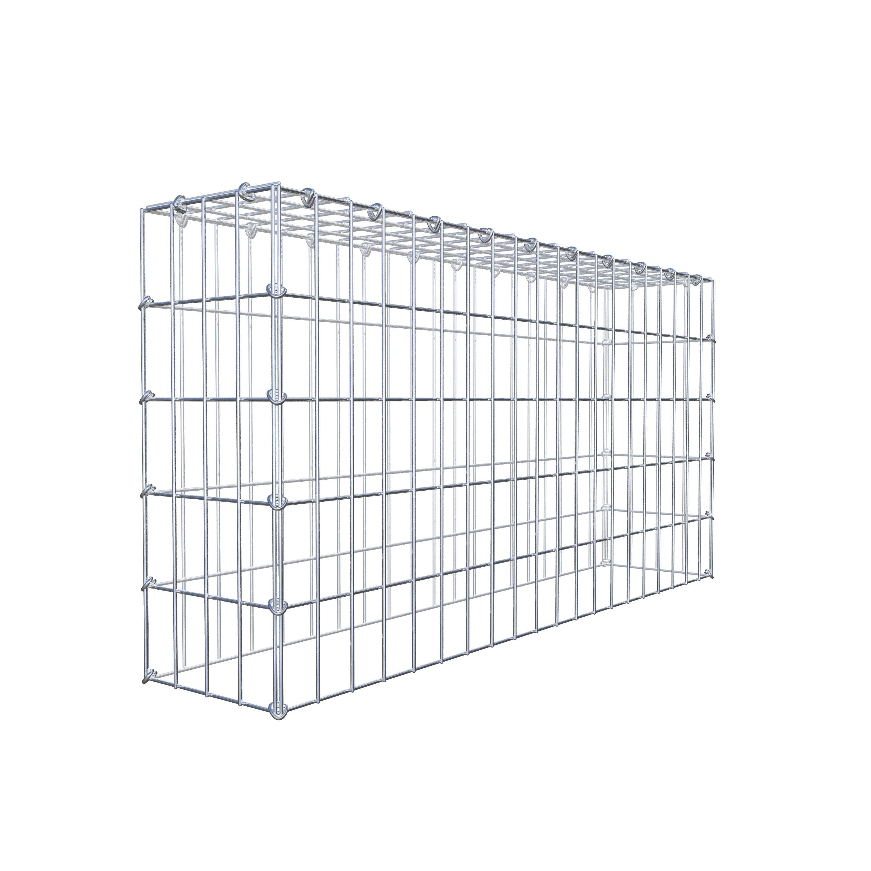 Mounted gabion type 3 100 cm x 50 cm x 20 cm (L x H x D), mesh size 5 cm x 10 cm, C-ring