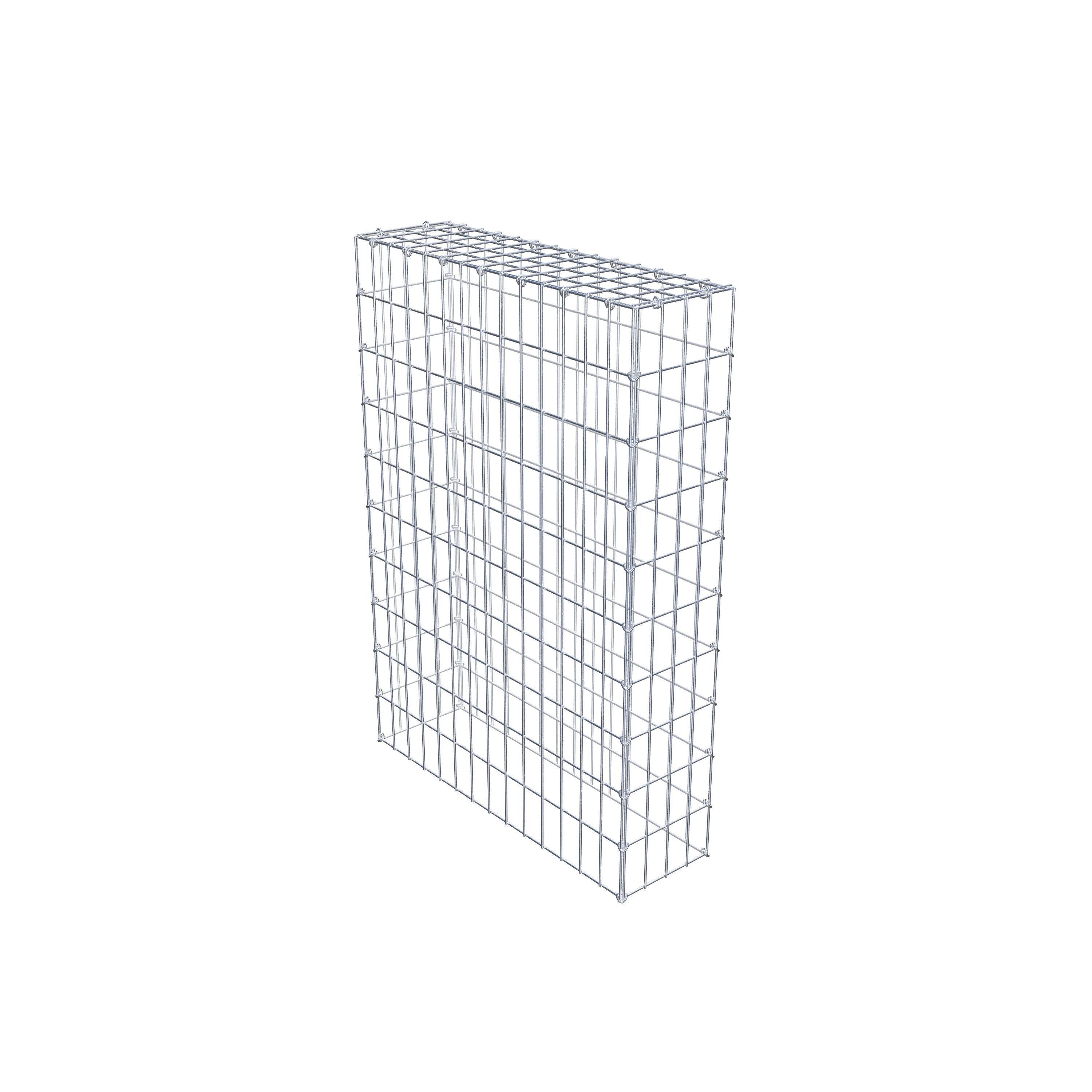 Mounted gabion type 3 100 cm x 70 cm x 20 cm (L x H x D), mesh size 5 cm x 10 cm, C-ring