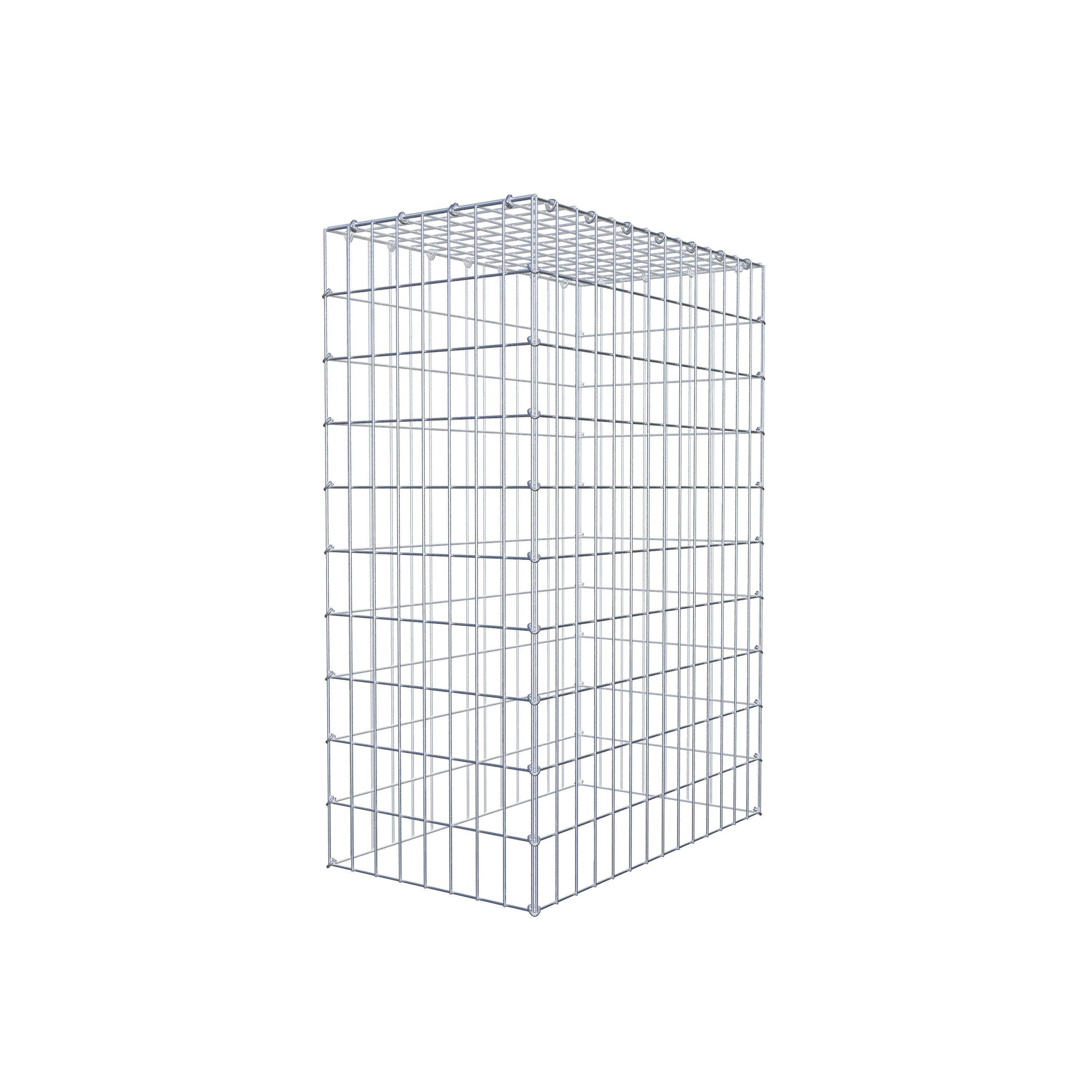 Monteret gabion type 3 100 cm x 70 cm x 40 cm (L x H x D), maskestørrelse 5 cm x 10 cm, C-ring