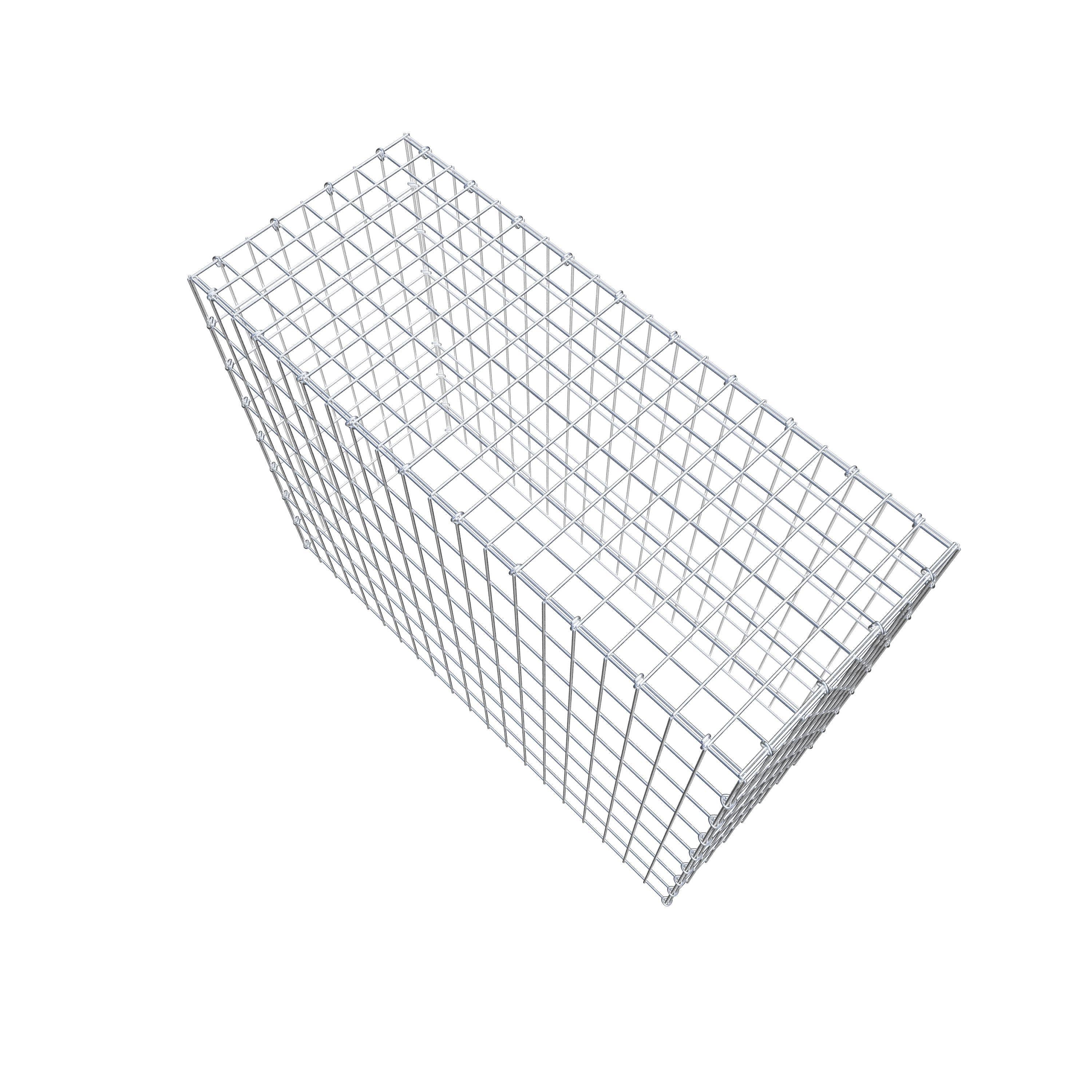 Anbaugabione Typ 3 100 cm x 80 cm x 40 cm (L x H x T), Maschenweite 5 cm x 10 cm, C-Ring