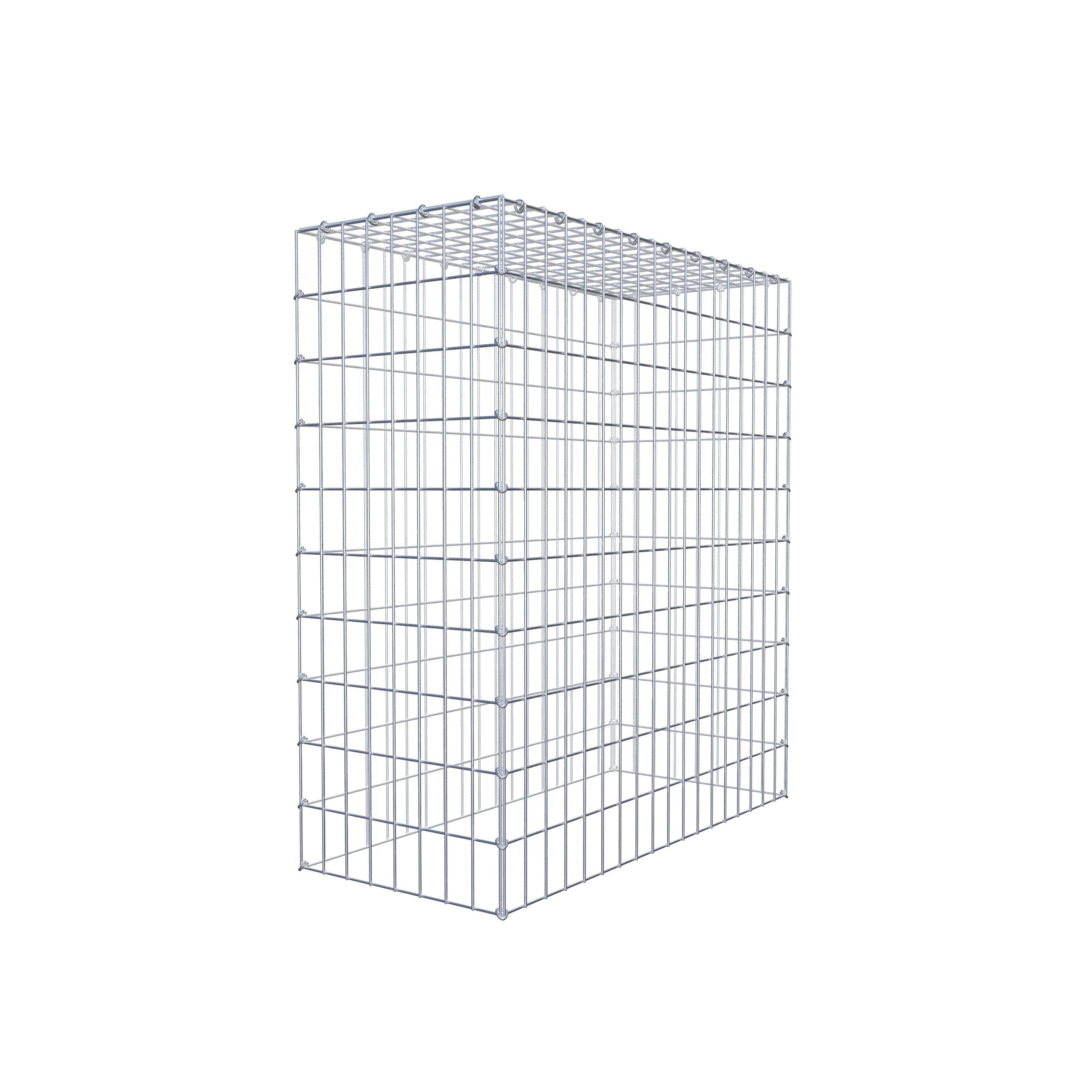 Mounted gabion type 3 100 cm x 90 cm x 40 cm (L x H x D), mesh size 5 cm x 10 cm, C-ring