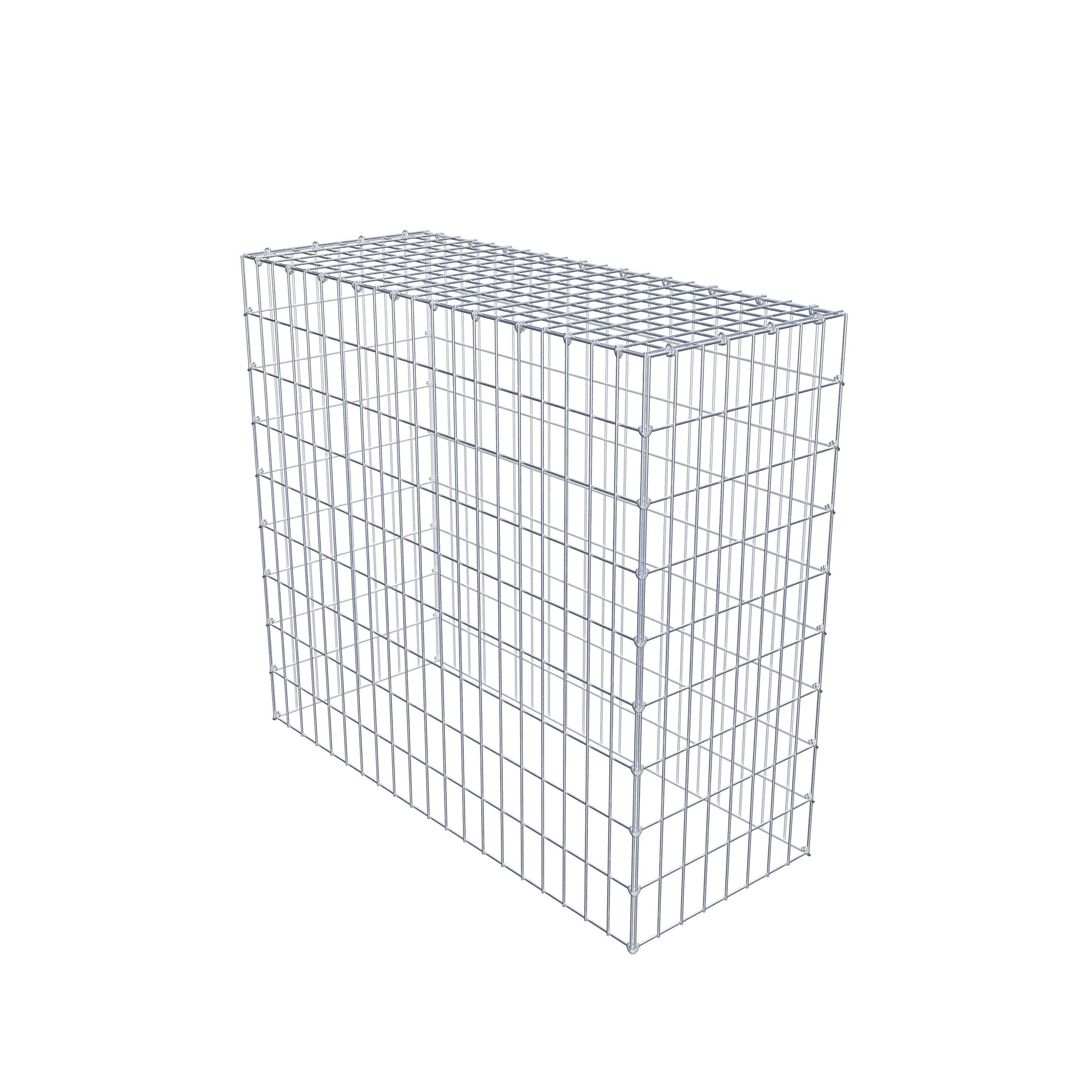 Mounted gabion type 3 100 cm x 90 cm x 40 cm (L x H x D), mesh size 5 cm x 10 cm, C-ring