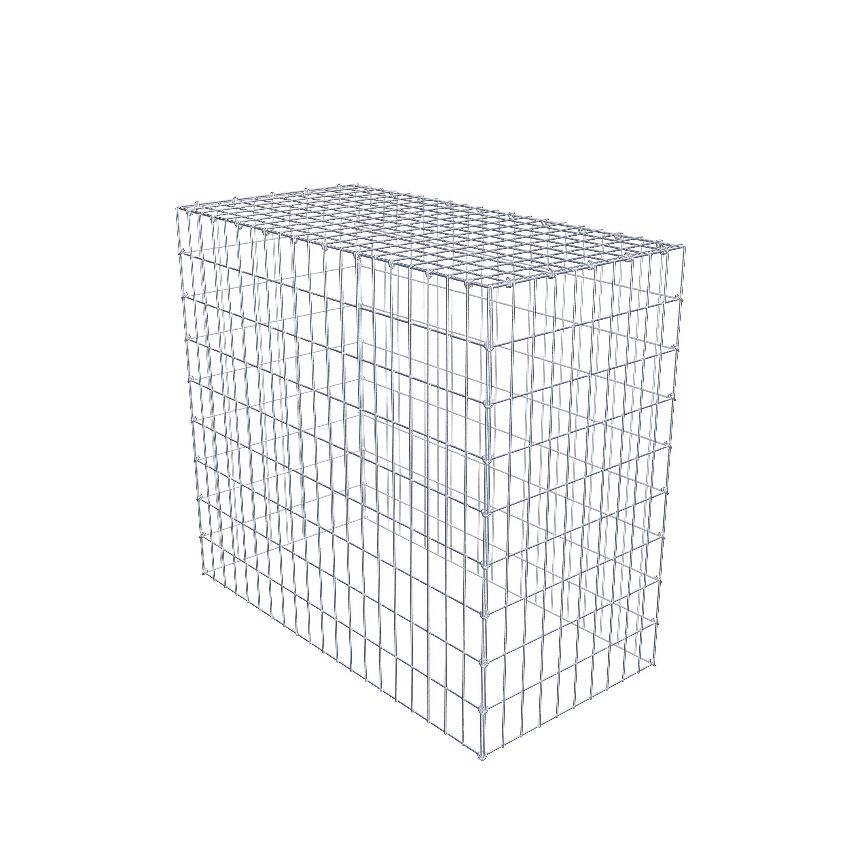 Monteret gabion type 3 100 cm x 90 cm x 50 cm (L x H x D), maskestørrelse 5 cm x 10 cm, C-ring