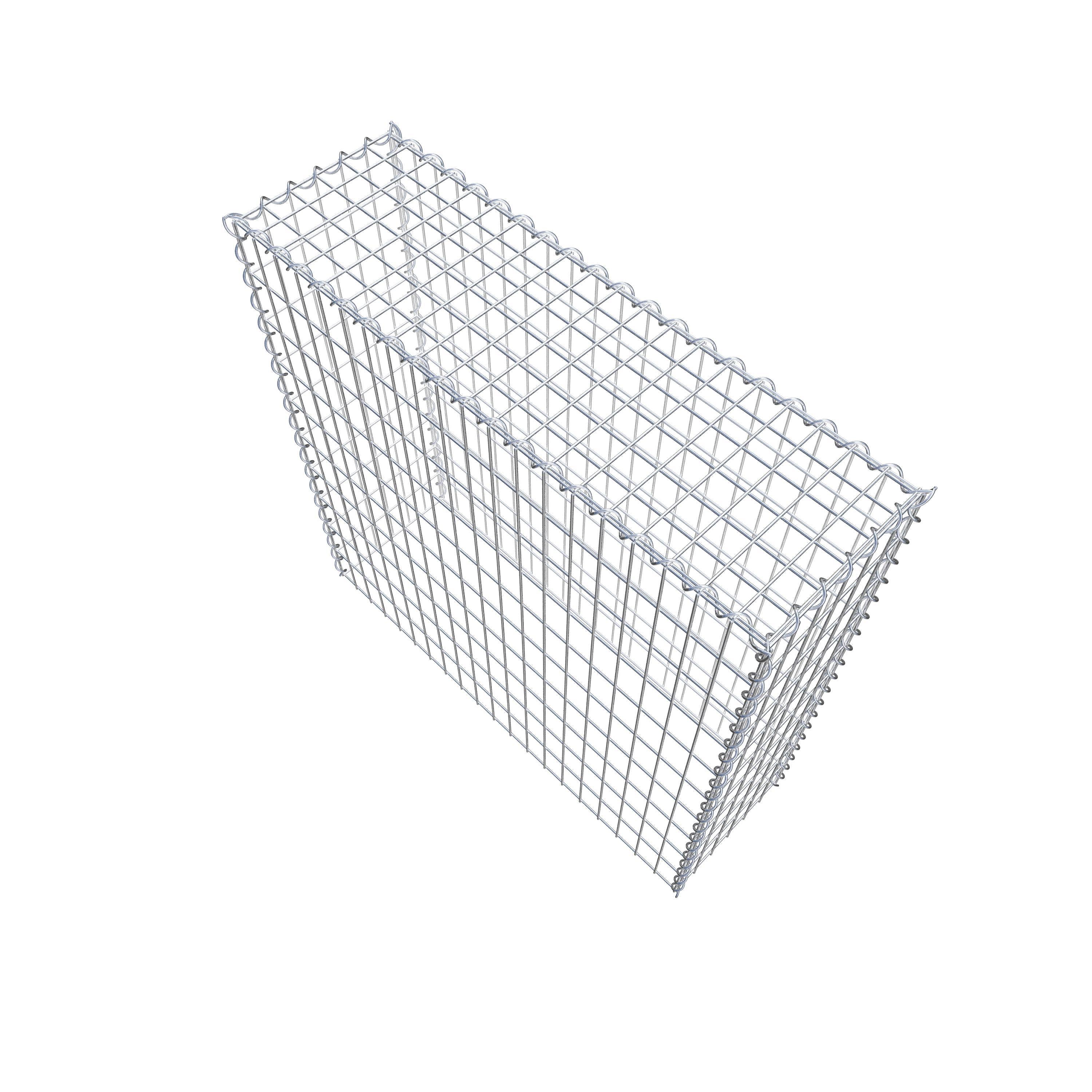 Opvokset gabion type 3 100 cm x 100 cm x 30 cm (L x H x D), maskestørrelse 5 cm x 10 cm, spiral