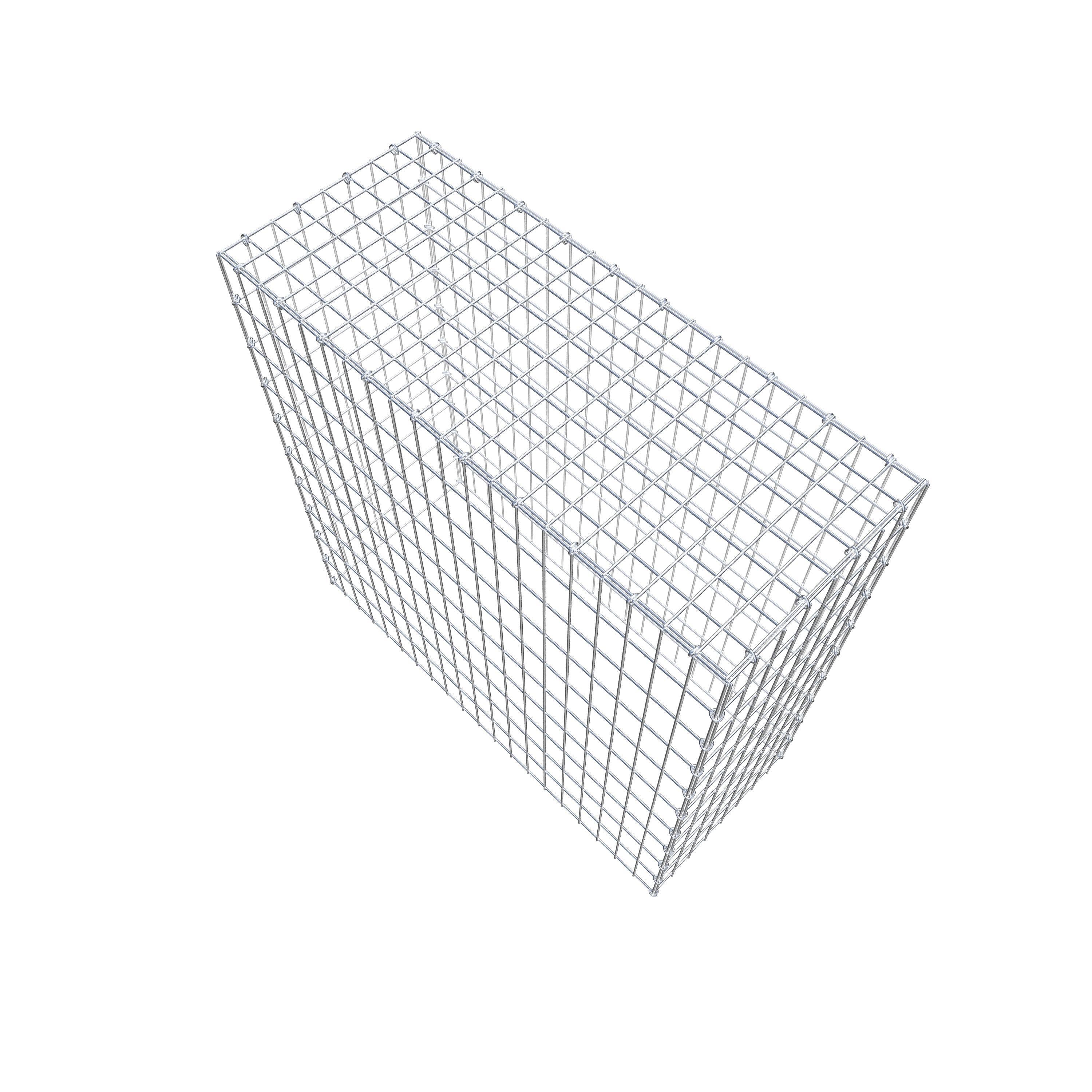 Monteret gabion type 3 100 cm x 100 cm x 40 cm (L x H x D), maskestørrelse 5 cm x 10 cm, C-ring