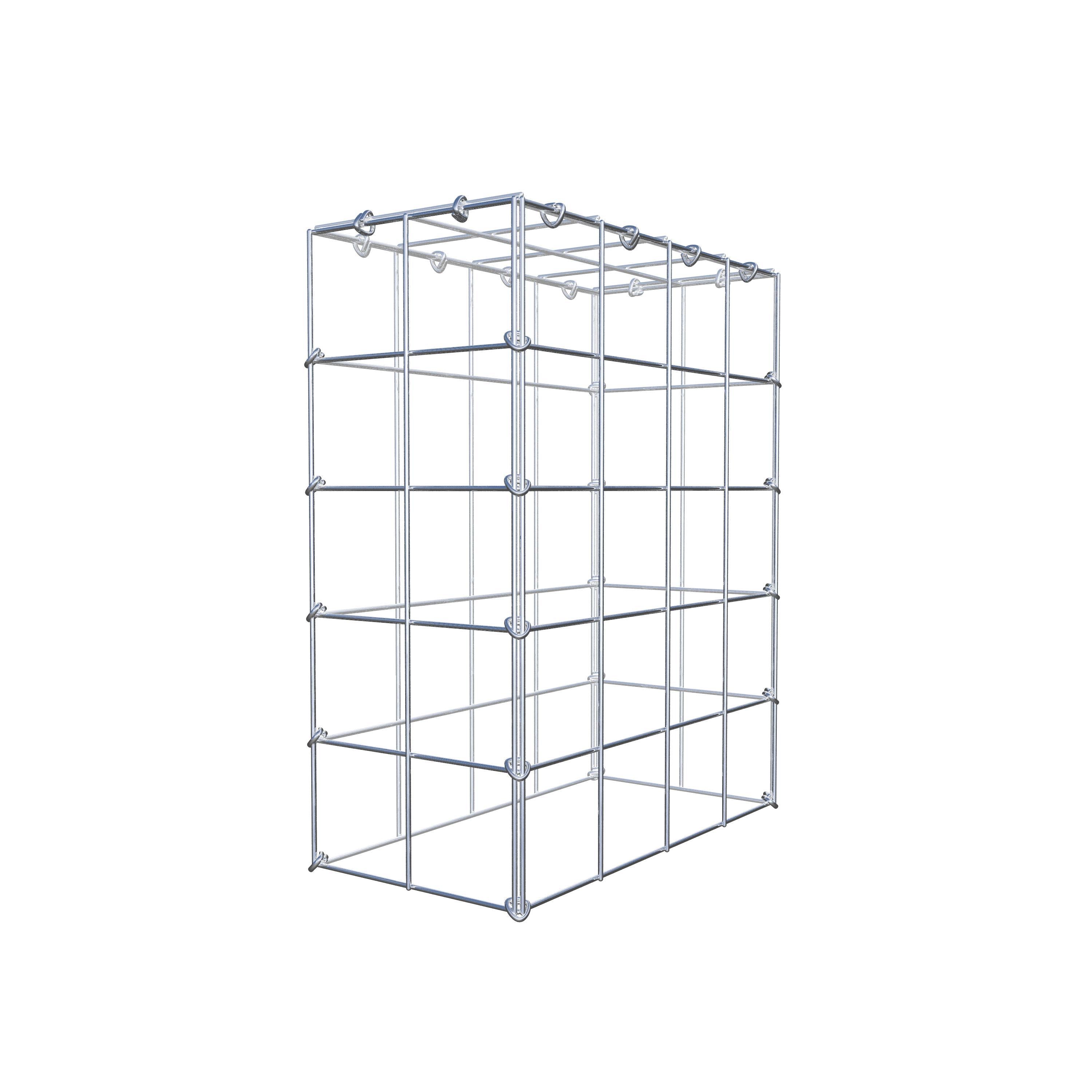 Monteret gabion type 3 50 cm x 40 cm x 20 cm (L x H x D), maskestørrelse 10 cm x 10 cm, C-ring