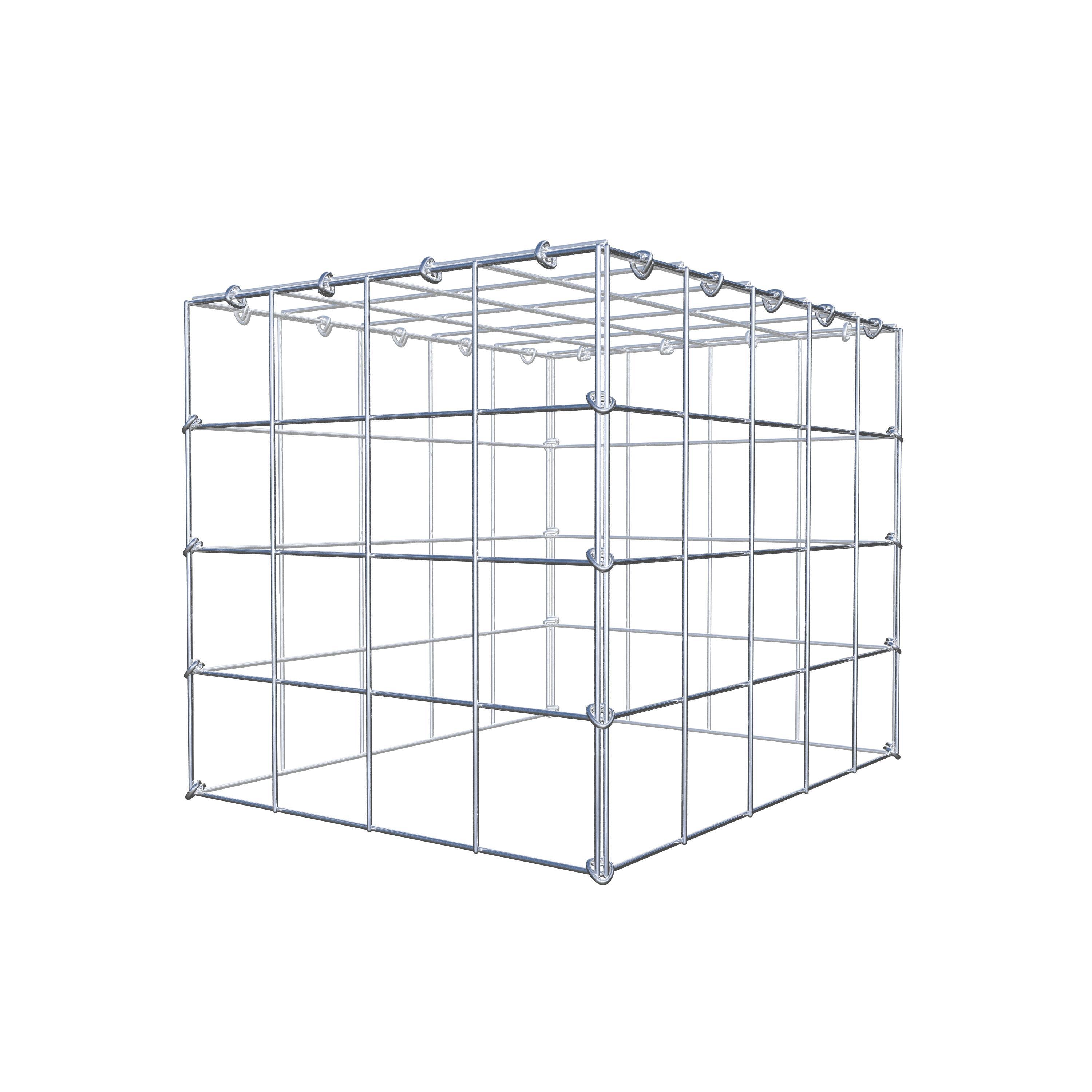 Mounted gabion type 3 50 cm x 40 cm x 40 cm (L x H x D), mesh size 10 cm x 10 cm, C-ring