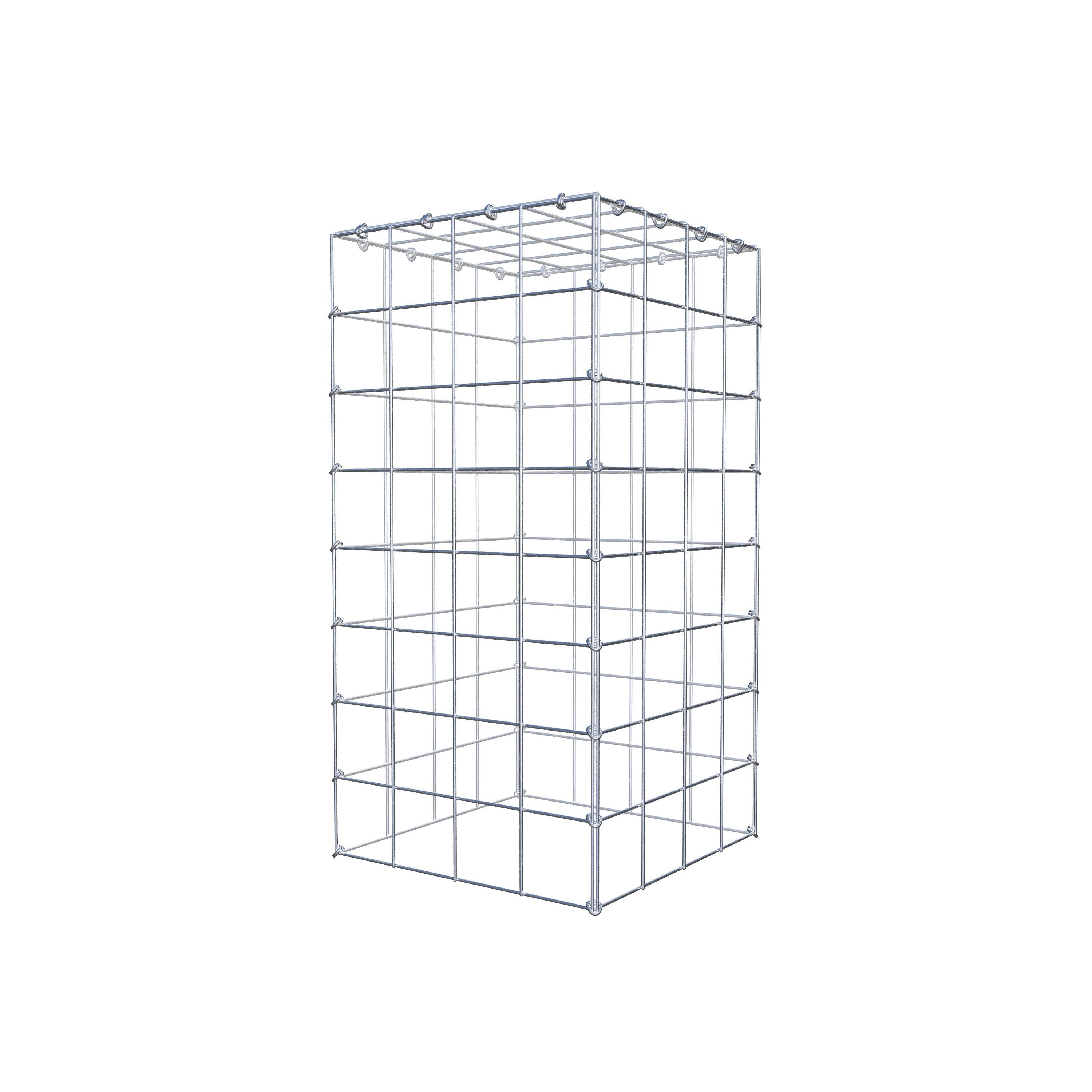 Monteret gabion type 3 80 cm x 40 cm x 40 cm (L x H x D), maskestørrelse 10 cm x 10 cm, C-ring