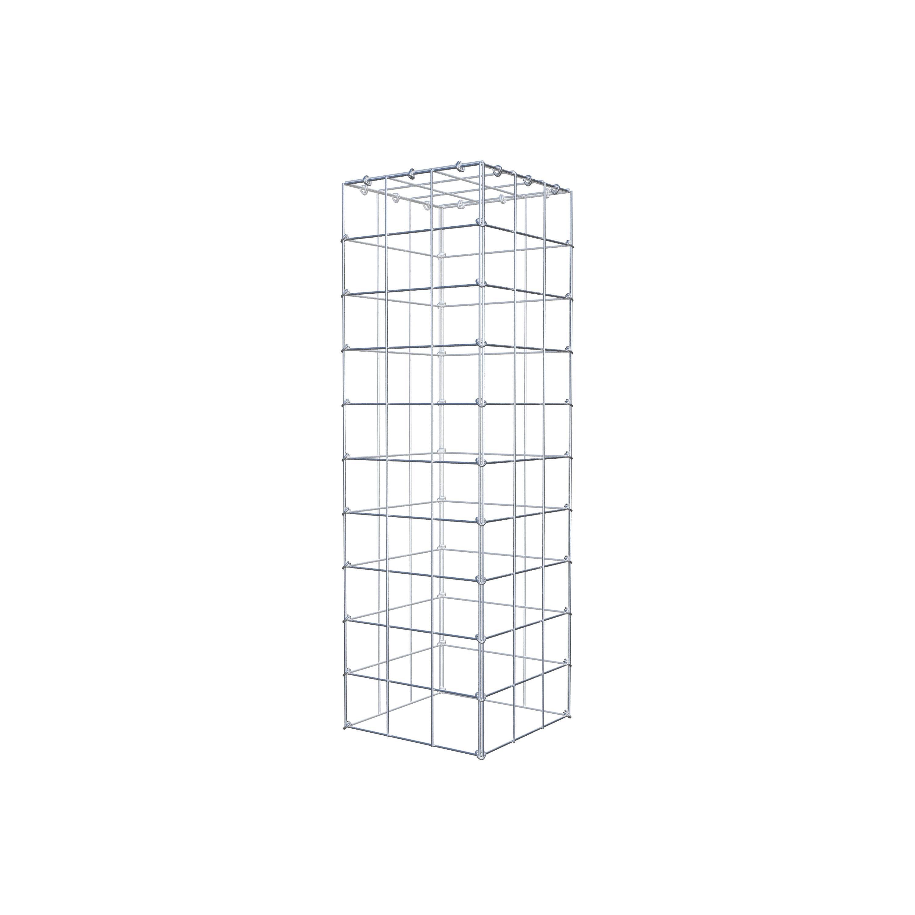 Monteret gabion type 3 100 cm x 30 cm x 30 cm (L x H x D), maskestørrelse 10 cm x 10 cm, C-ring