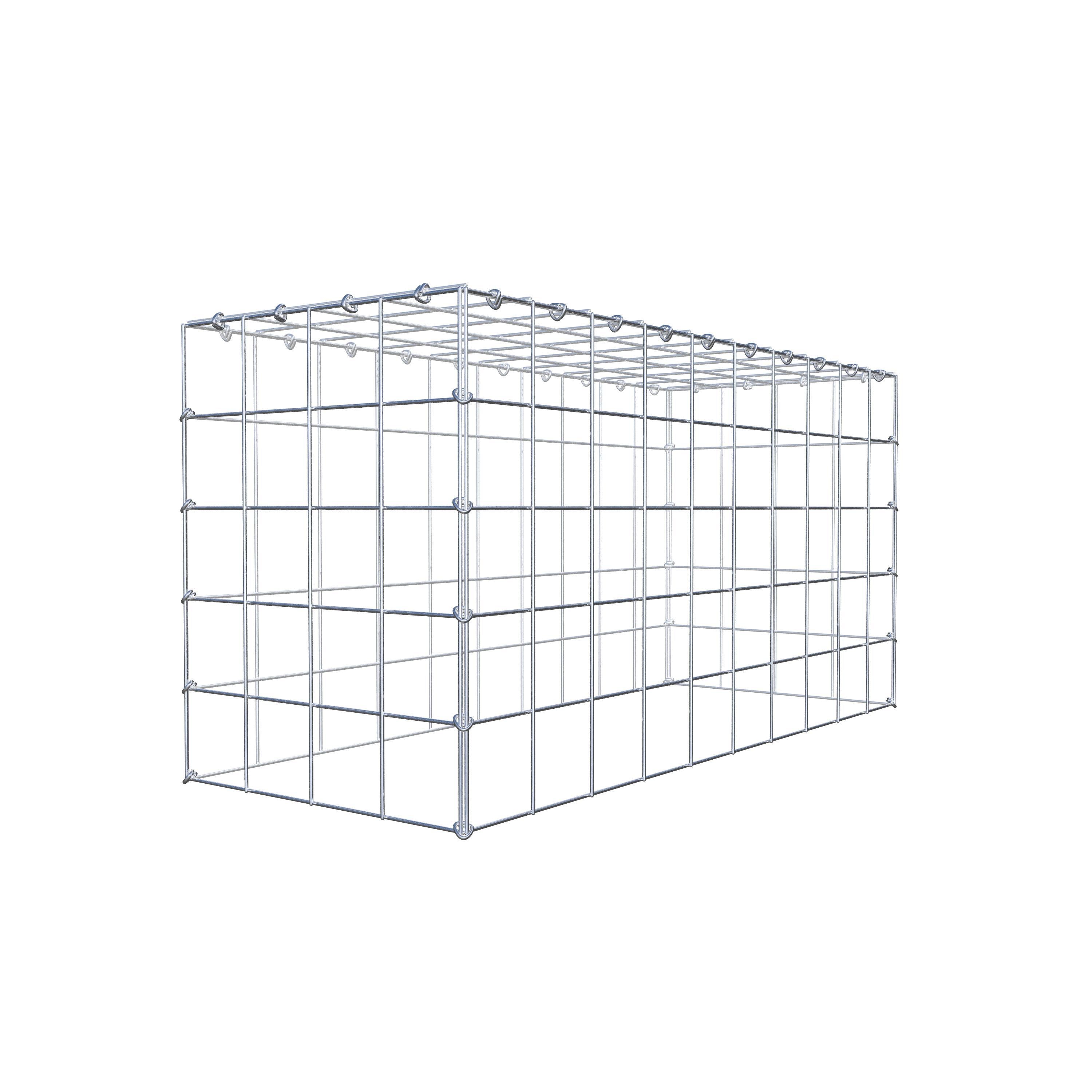 Monteret gabion type 3 100 cm x 50 cm x 40 cm (L x H x D), maskestørrelse 10 cm x 10 cm, C-ring