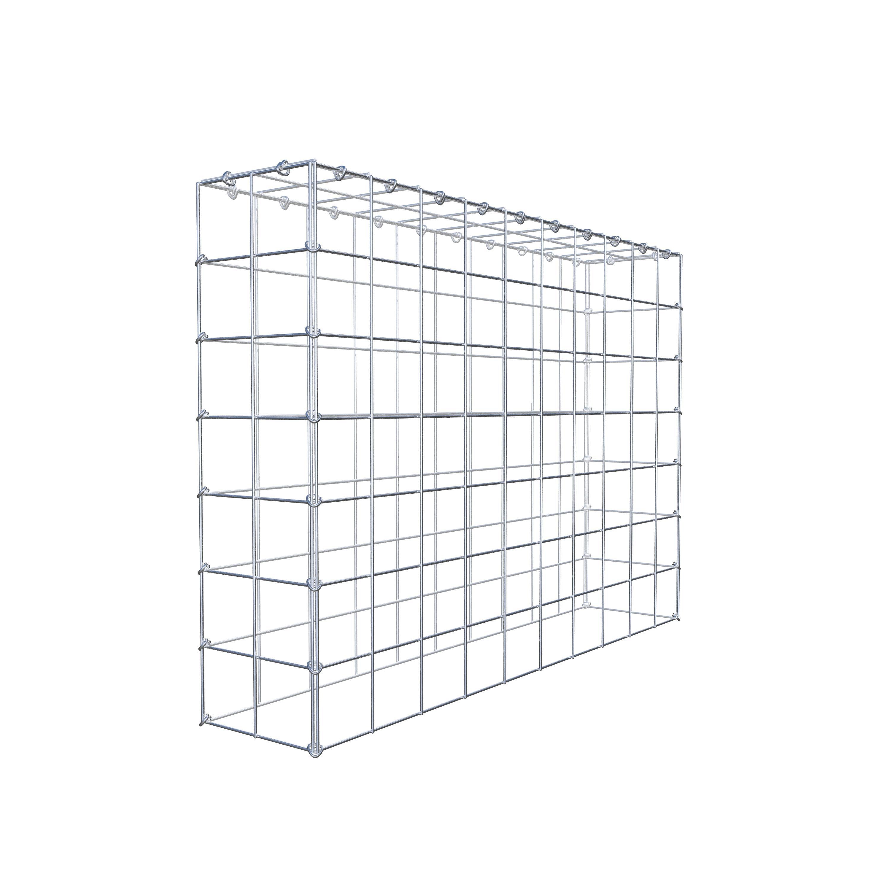 Monteret gabion type 3 100 cm x 70 cm x 20 cm (L x H x D), maskestørrelse 10 cm x 10 cm, C-ring