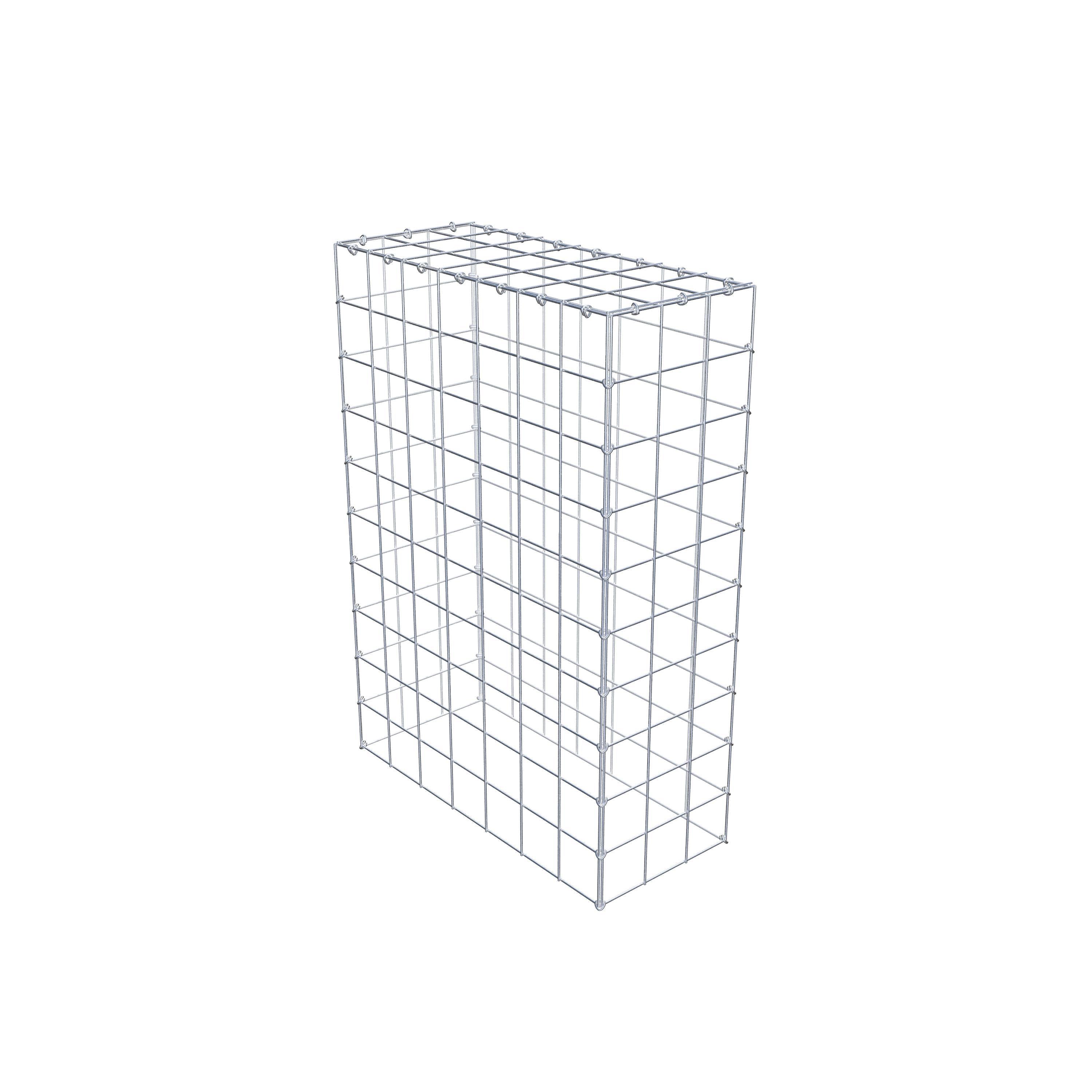 Monteret gabion type 3 100 cm x 70 cm x 30 cm (L x H x D), maskestørrelse 10 cm x 10 cm, C-ring