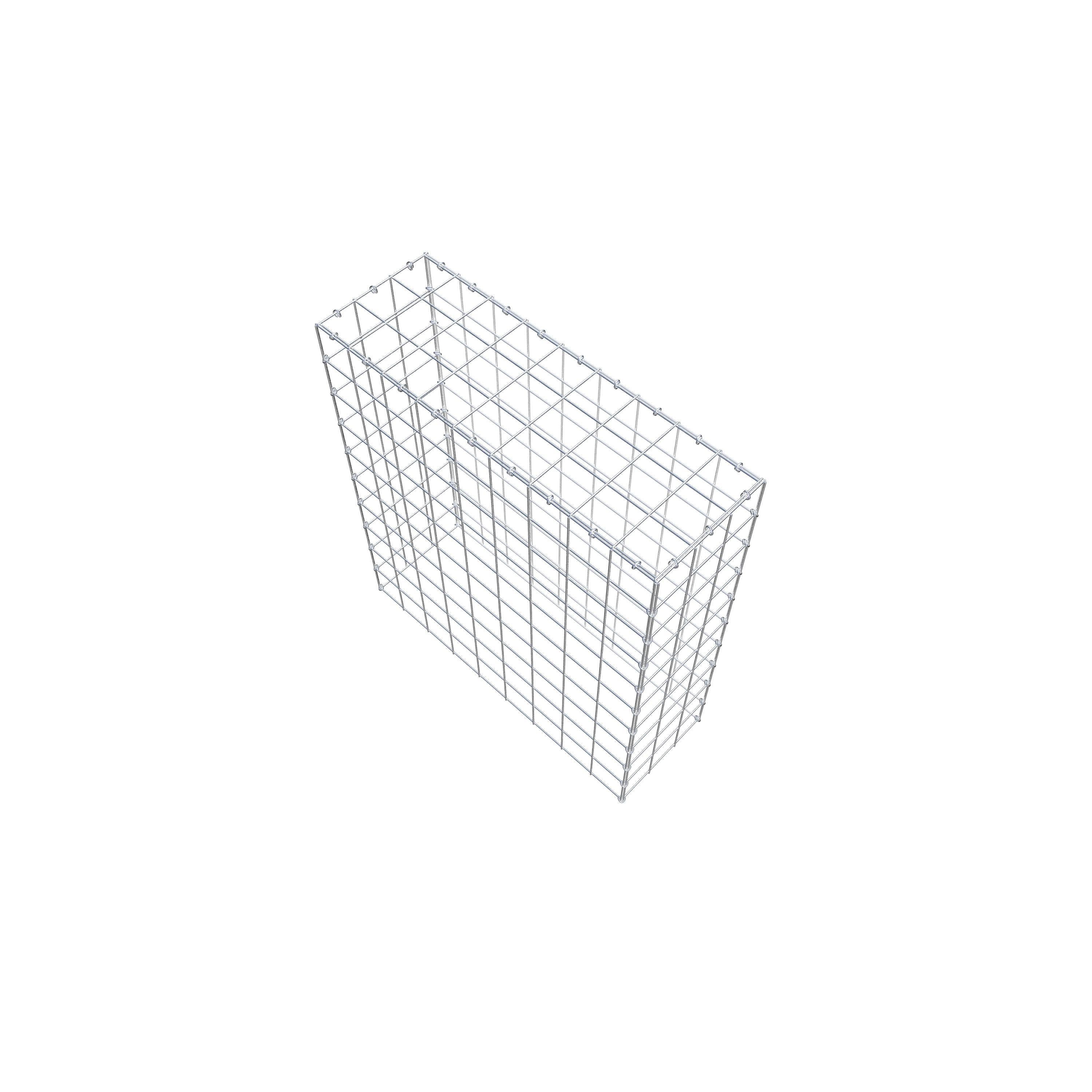 Mounted gabion type 3 100 cm x 90 cm x 30 cm (L x H x D), mesh size 10 cm x 10 cm, C-ring