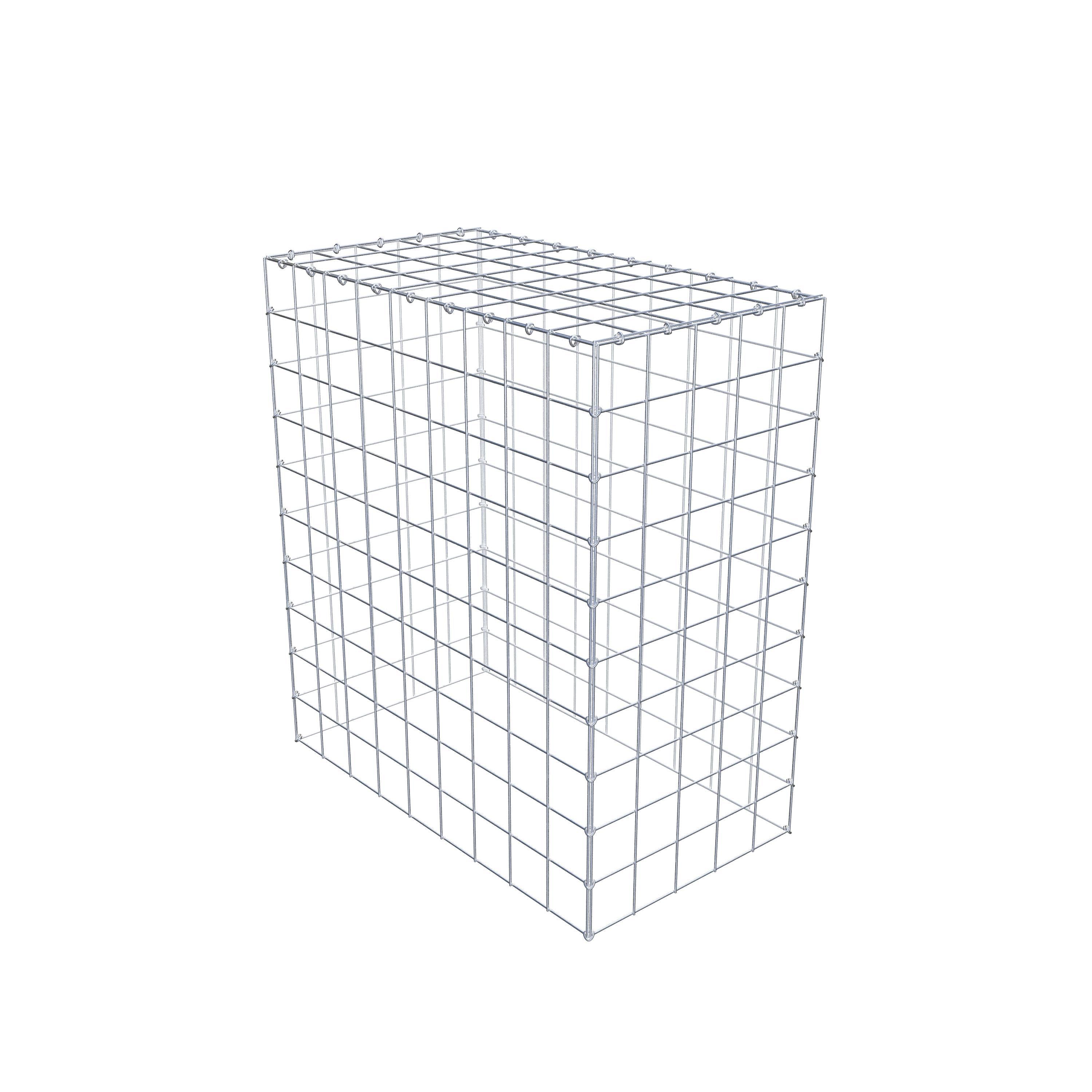 Monteret gabion type 3 100 cm x 90 cm x 50 cm (L x H x D), maskestørrelse 10 cm x 10 cm, C-ring