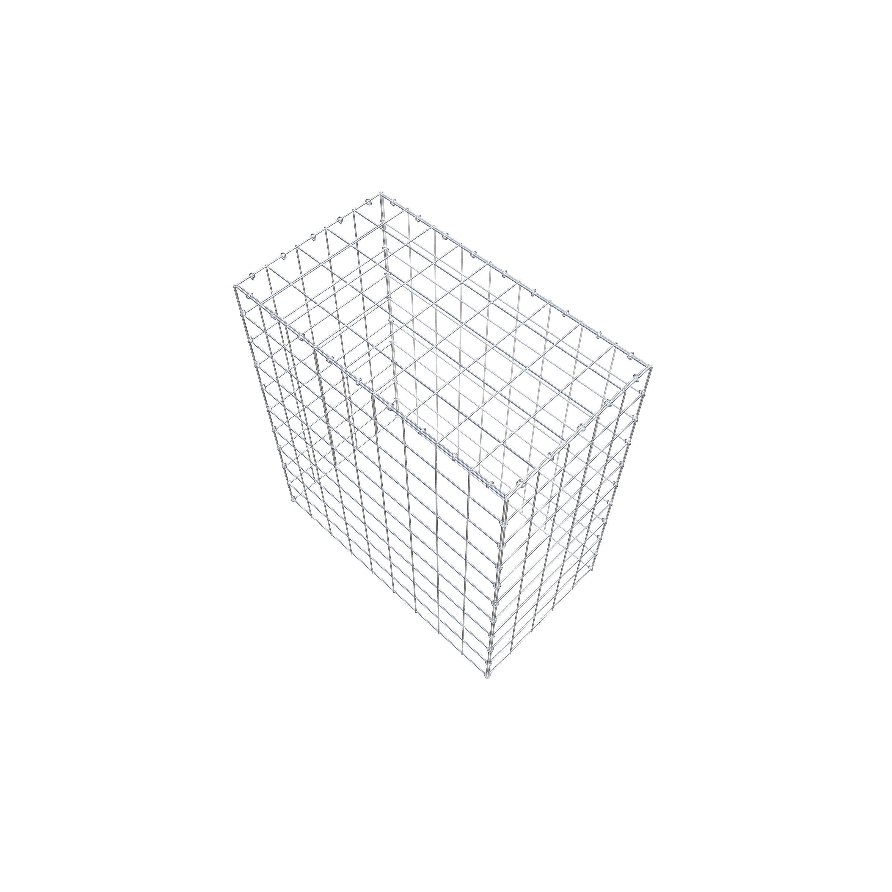 Monteret gabion type 3 100 cm x 90 cm x 50 cm (L x H x D), maskestørrelse 10 cm x 10 cm, C-ring