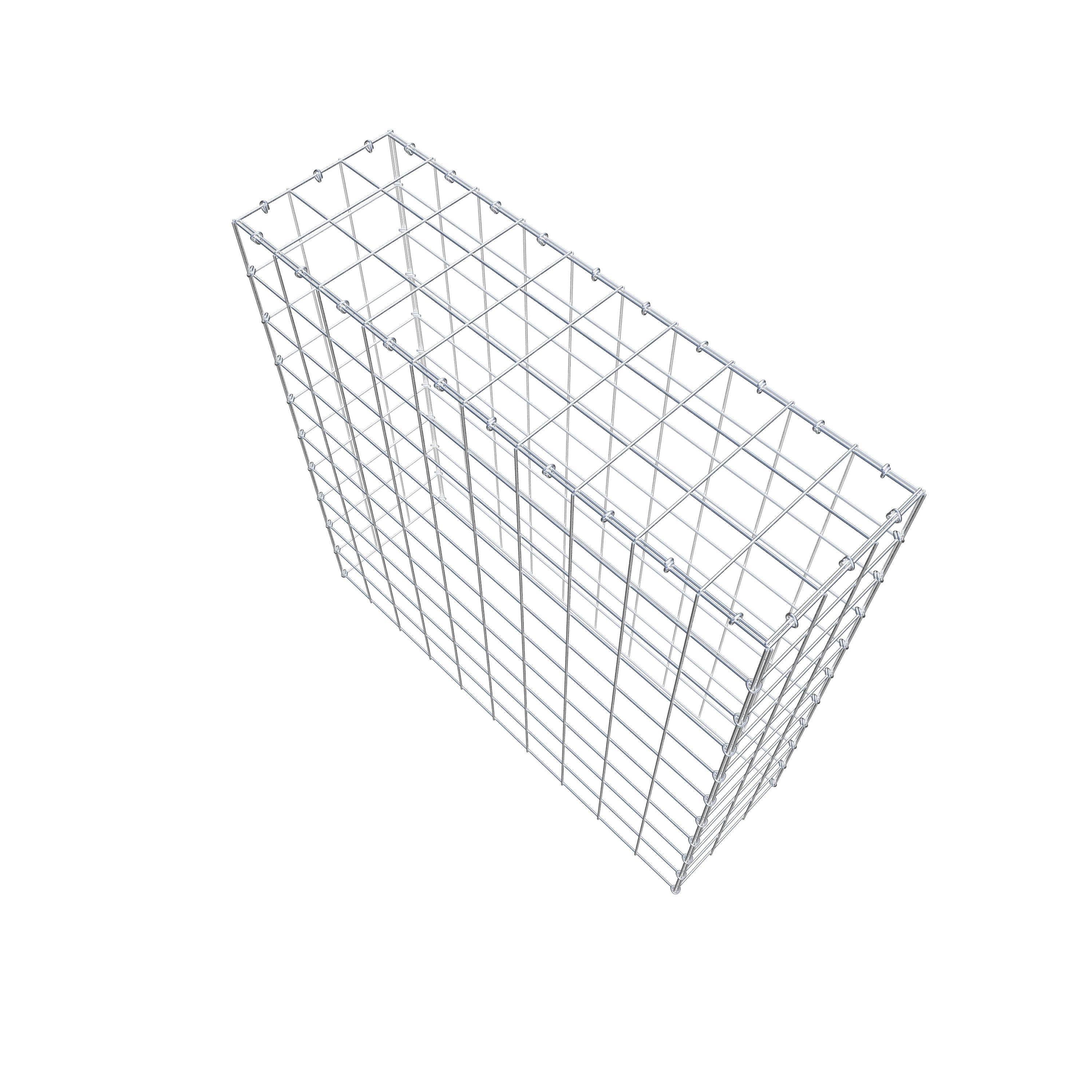 Anbaugabione Typ 3 100 cm x 100 cm x 30 cm (L x H x T), Maschenweite 10 cm x 10 cm, C-Ring