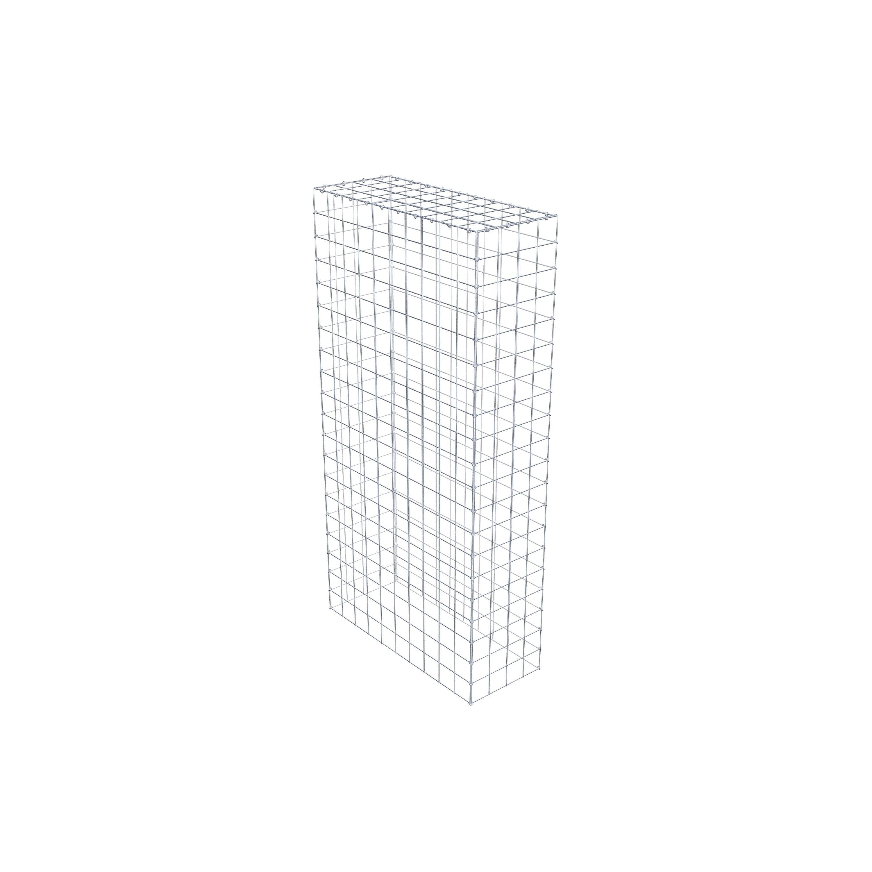 Monteret gabion type 3 200 cm x 100 cm x 40 cm (L x H x D), maskestørrelse 10 cm x 10 cm, C-ring