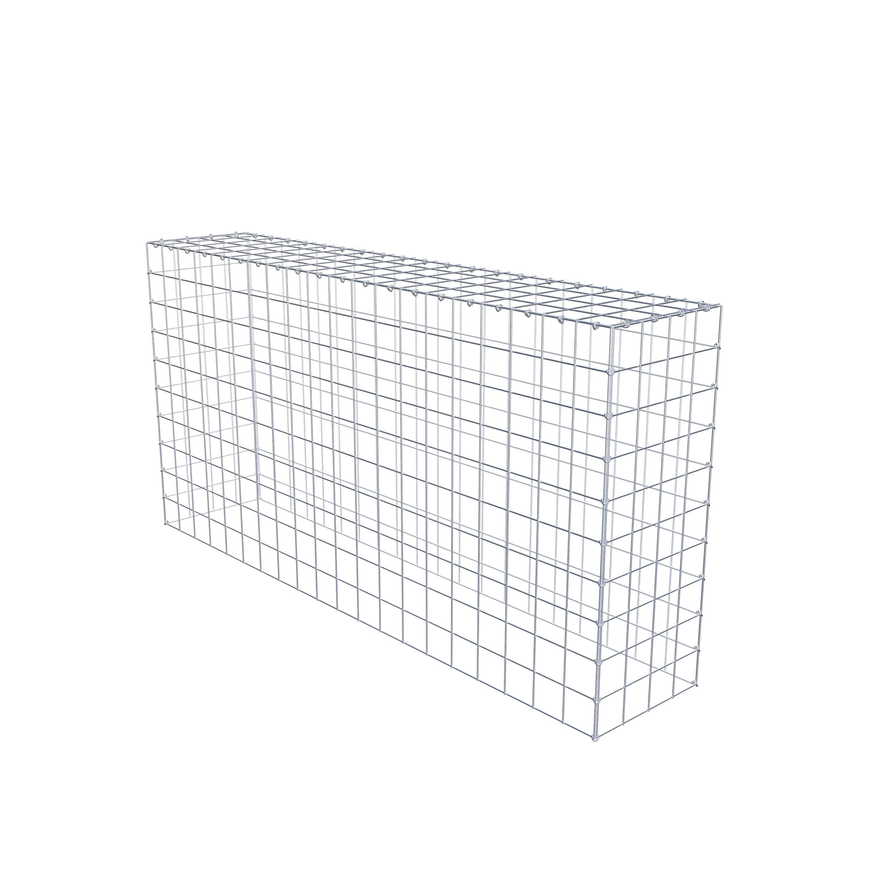 Mounted gabion type 3 200 cm x 100 cm x 40 cm (L x H x D), mesh size 10 cm x 10 cm, C-ring