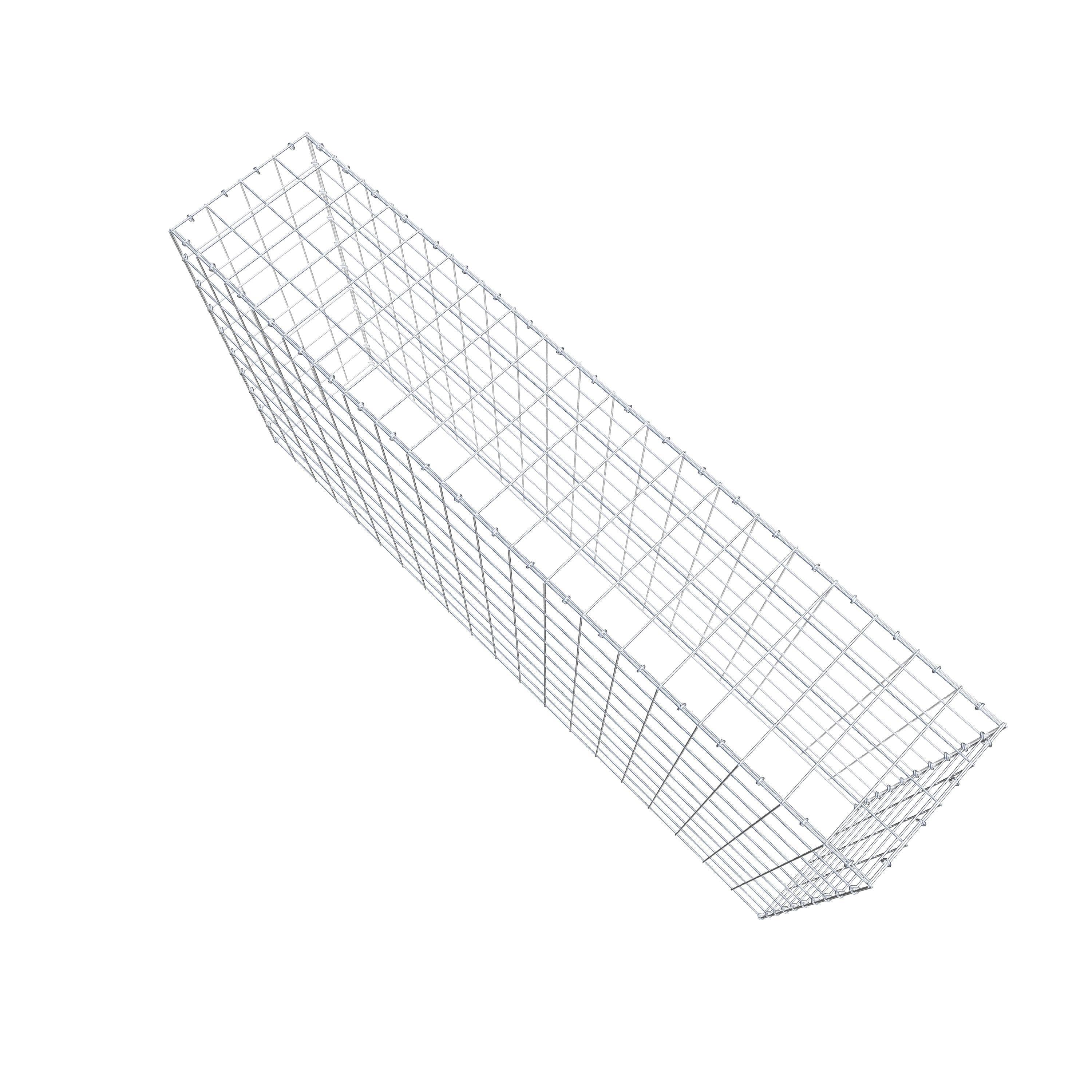 Mounted gabion type 3 200 cm x 100 cm x 40 cm (L x H x D), mesh size 10 cm x 10 cm, C-ring