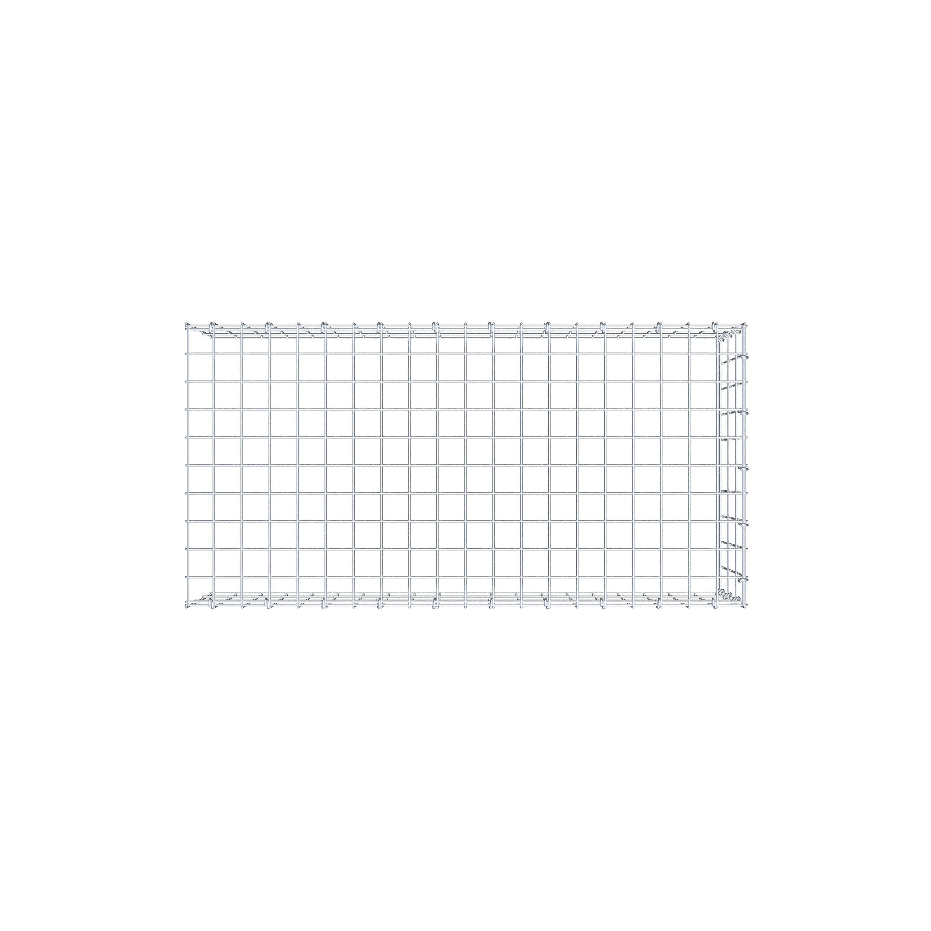 Anbaugabione Typ 4 100 cm x 30 cm x 50 cm (L x H x T), Maschenweite 5 cm x 10 cm, C-Ring