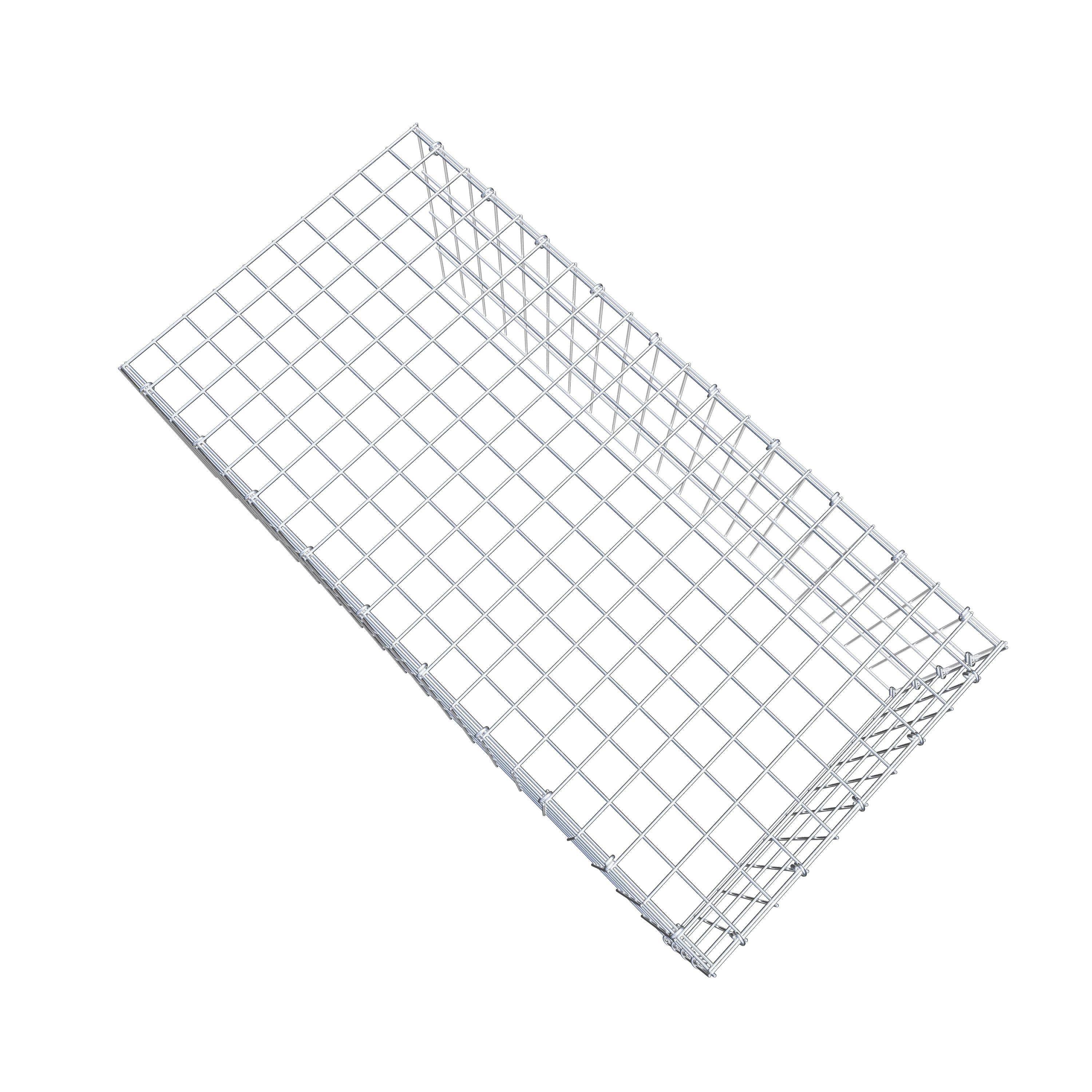 Anbaugabione Typ 4 100 cm x 40 cm x 50 cm (L x H x T), Maschenweite 5 cm x 10 cm, C-Ring