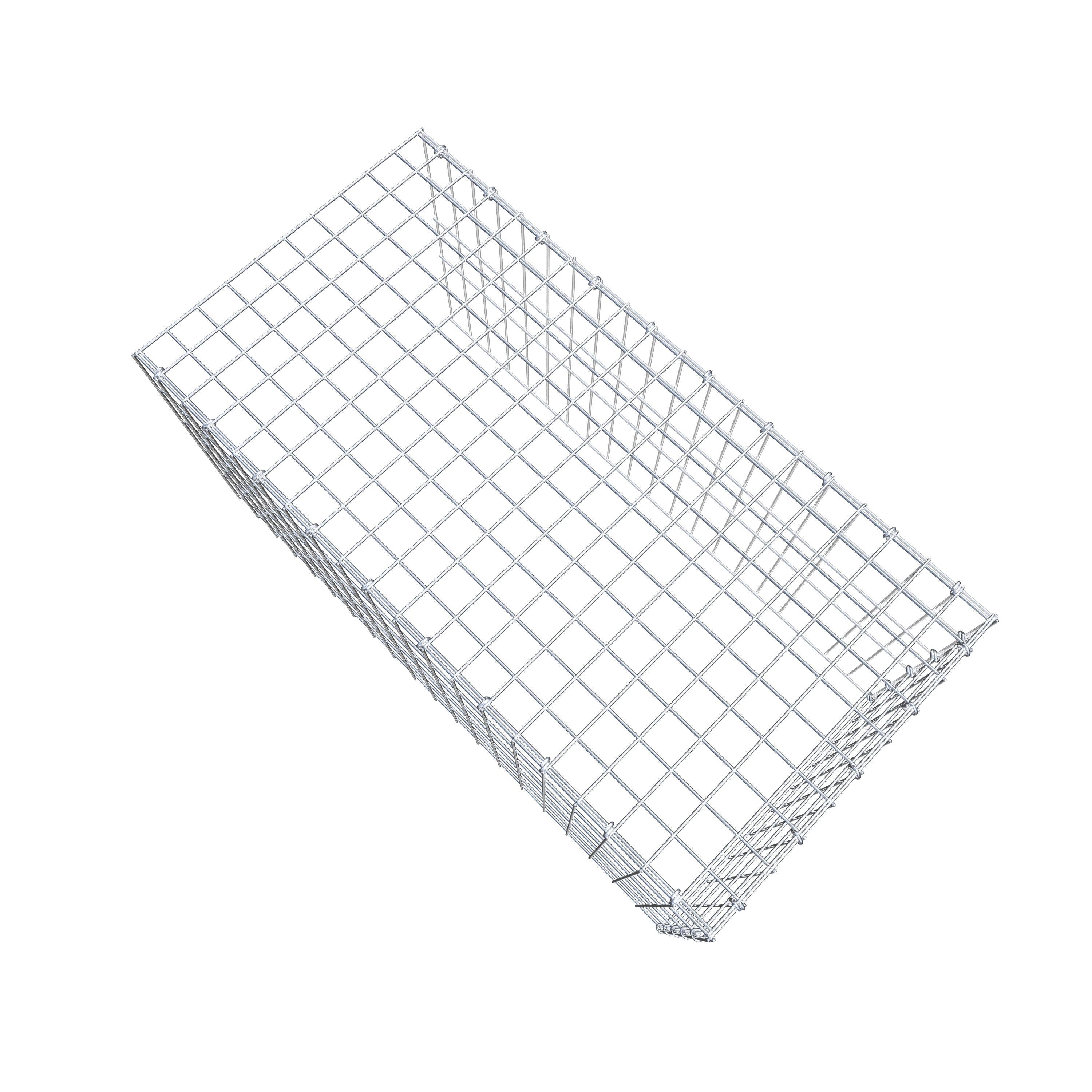 Mounted gabion type 4 100 cm x 50 cm x 50 cm (L x H x D), mesh size 5 cm x 10 cm, C-ring