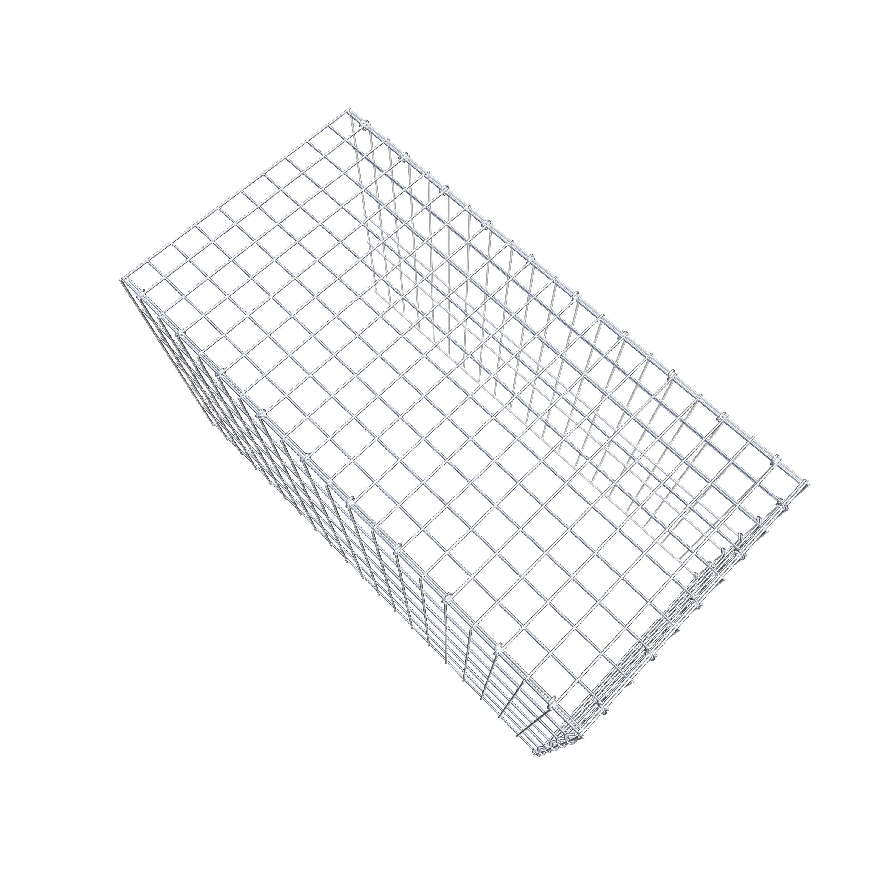 Mounted gabion type 4 100 cm x 60 cm x 50 cm (L x H x D), mesh size 5 cm x 10 cm, C-ring