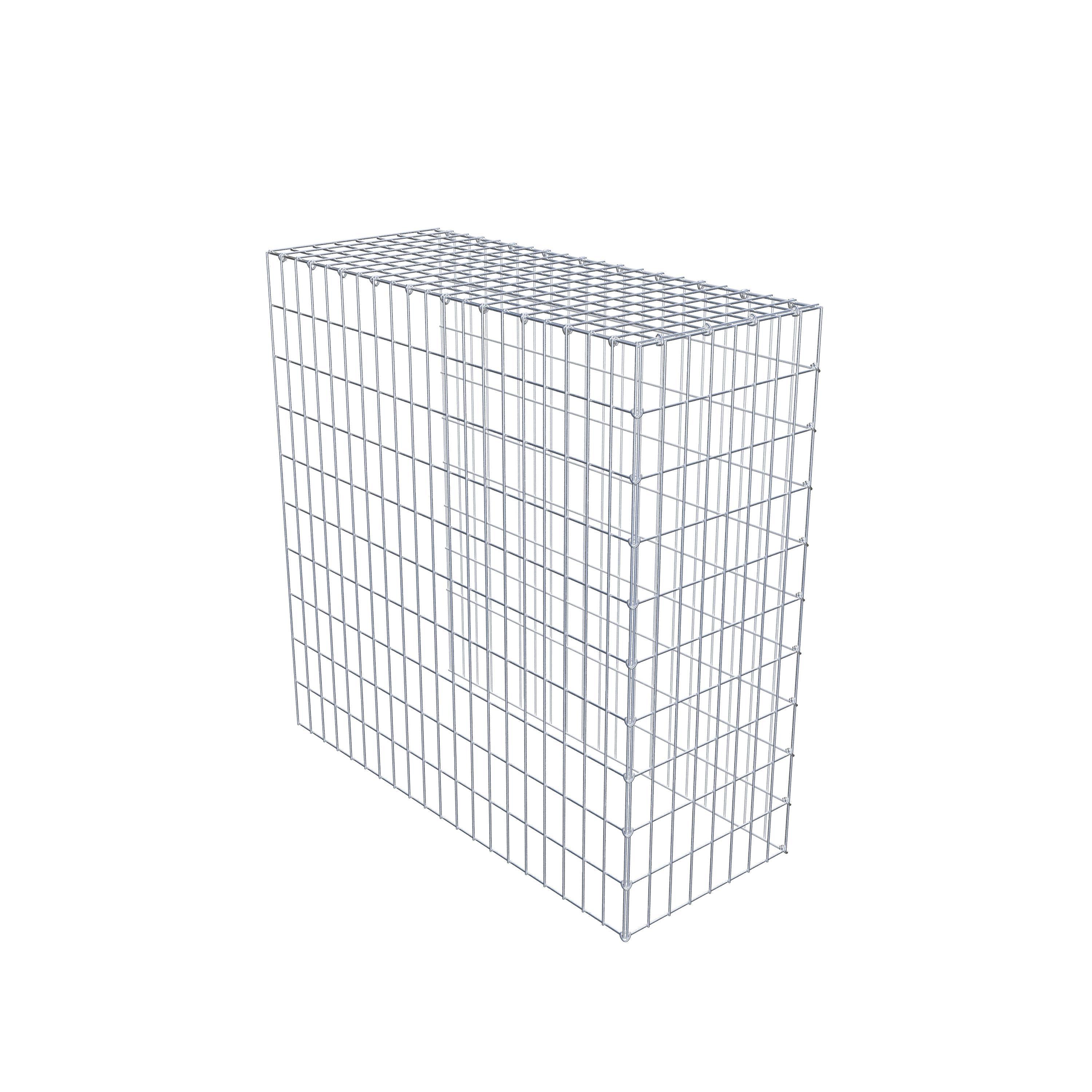 Mounted gabion type 4 100 cm x 100 cm x 40 cm (L x H x D), mesh size 5 cm x 10 cm, C-ring