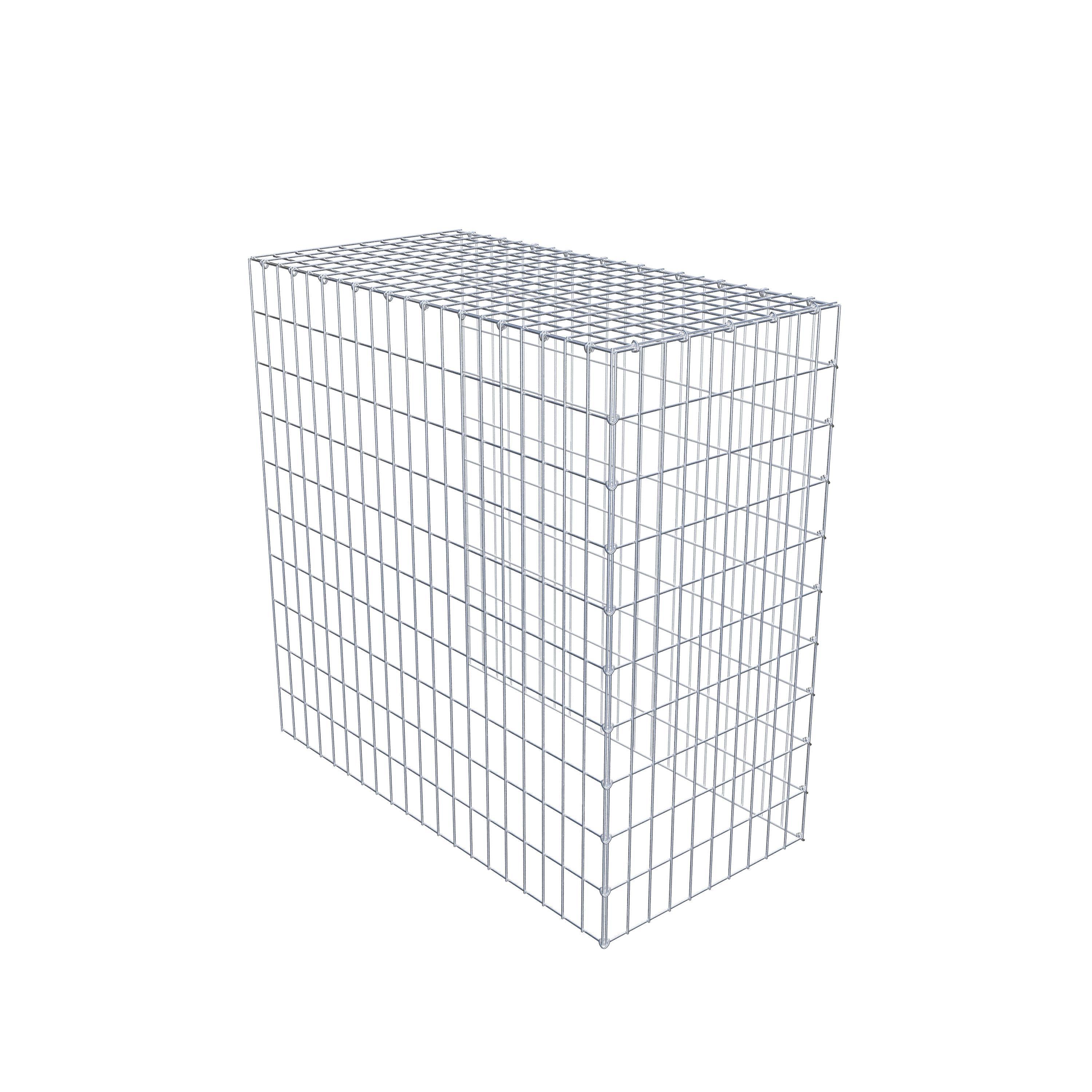 Monteret gabion type 4 100 cm x 100 cm x 50 cm (L x H x D), maskestørrelse 5 cm x 10 cm, C-ring