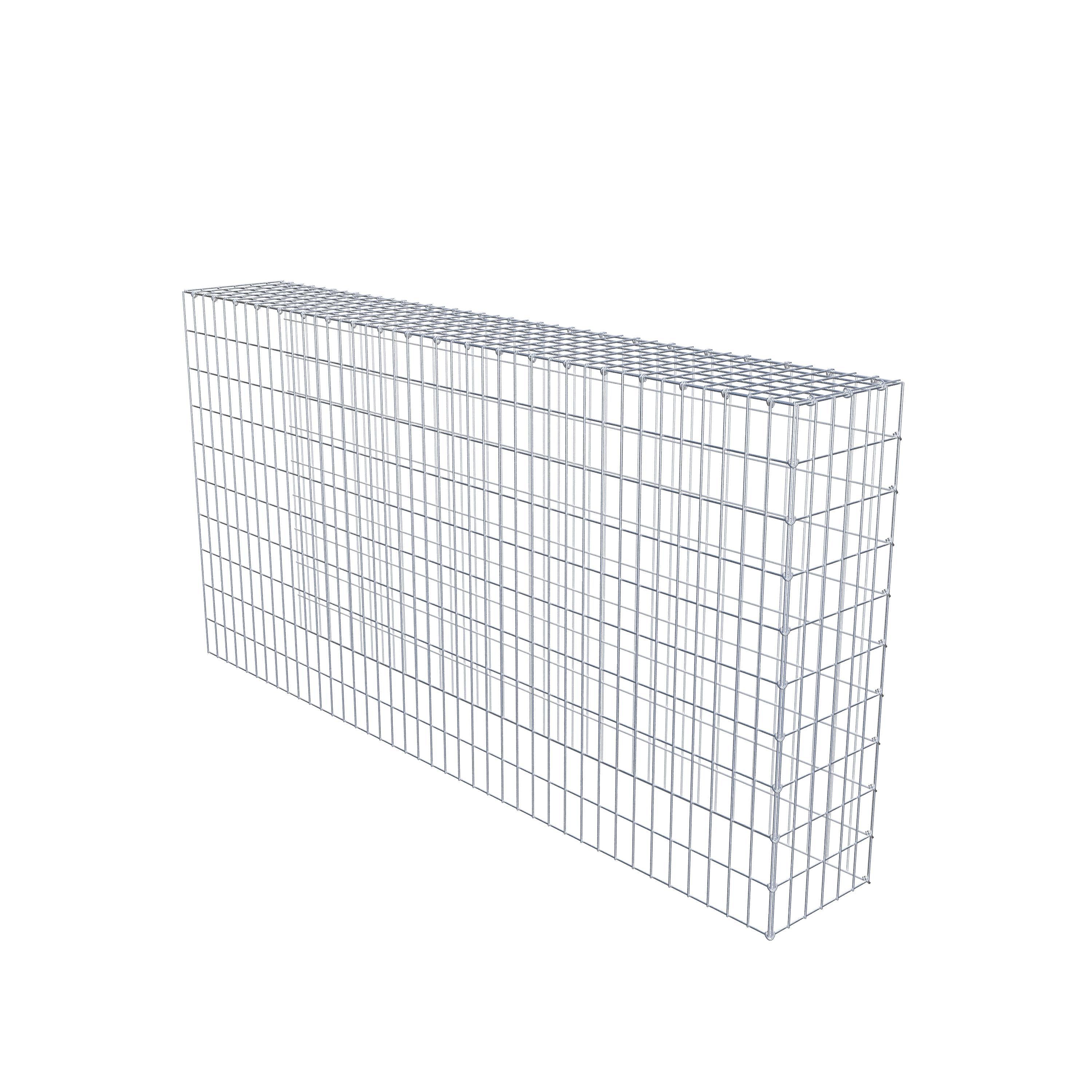 Mounted gabion type 4 200 cm x 100 cm x 30 cm (L x H x D), mesh size 5 cm x 10 cm, C-ring