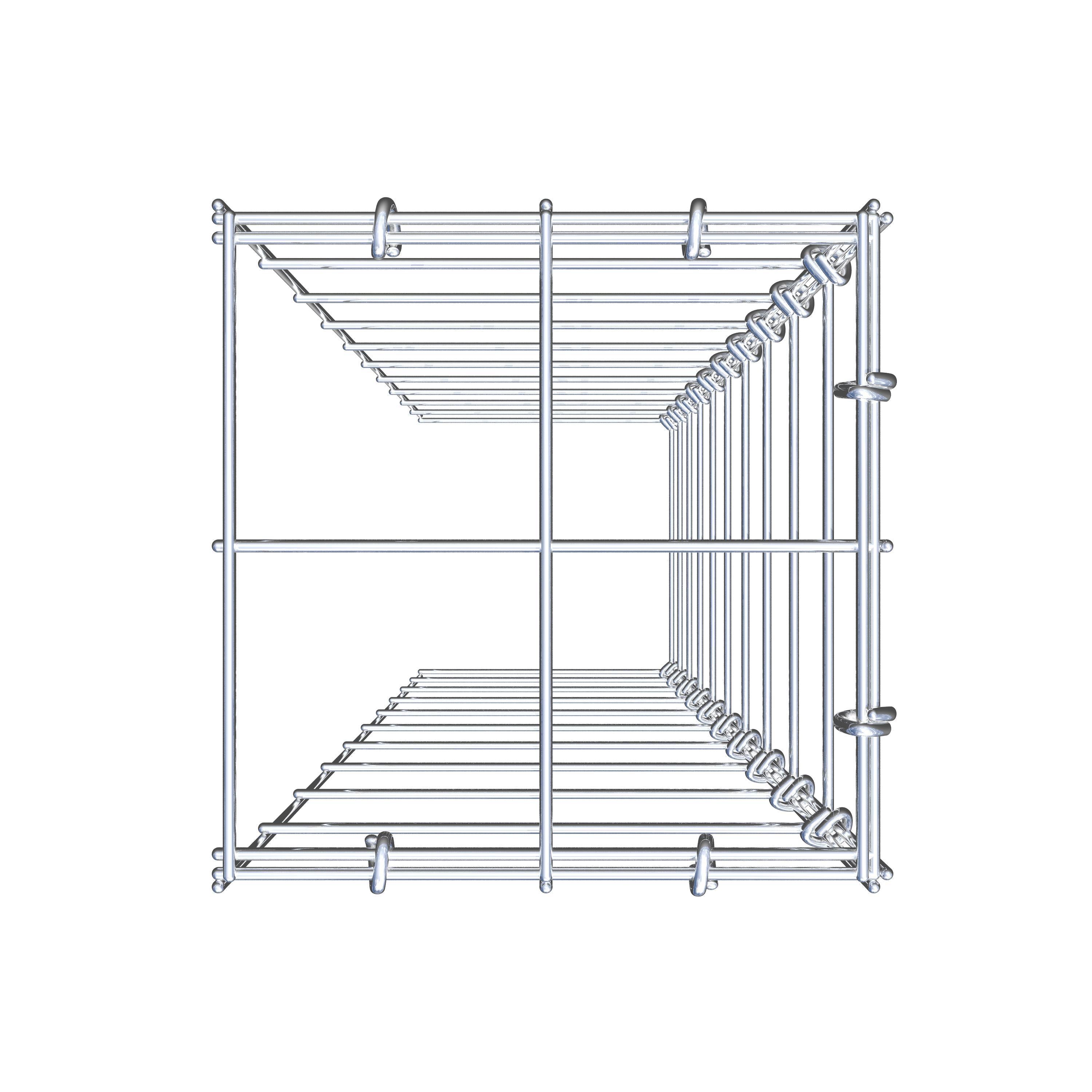 Monteret gabion type 4 100 cm x 20 cm x 20 cm (L x H x D), maskestørrelse 10 cm x 10 cm, C-ring