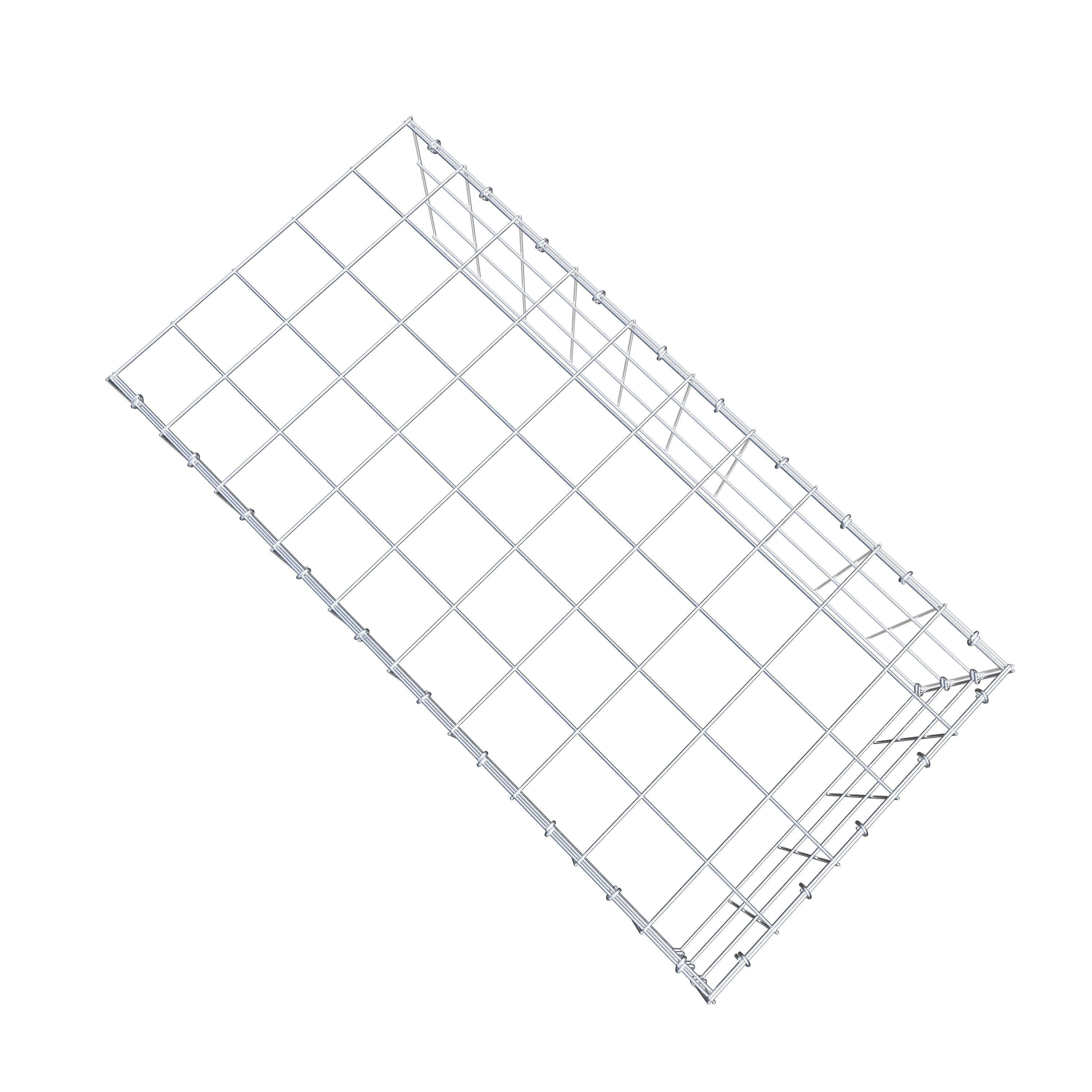 Anbaugabione Typ 4 100 cm x 30 cm x 50 cm (L x H x T), Maschenweite 10 cm x 10 cm, C-Ring