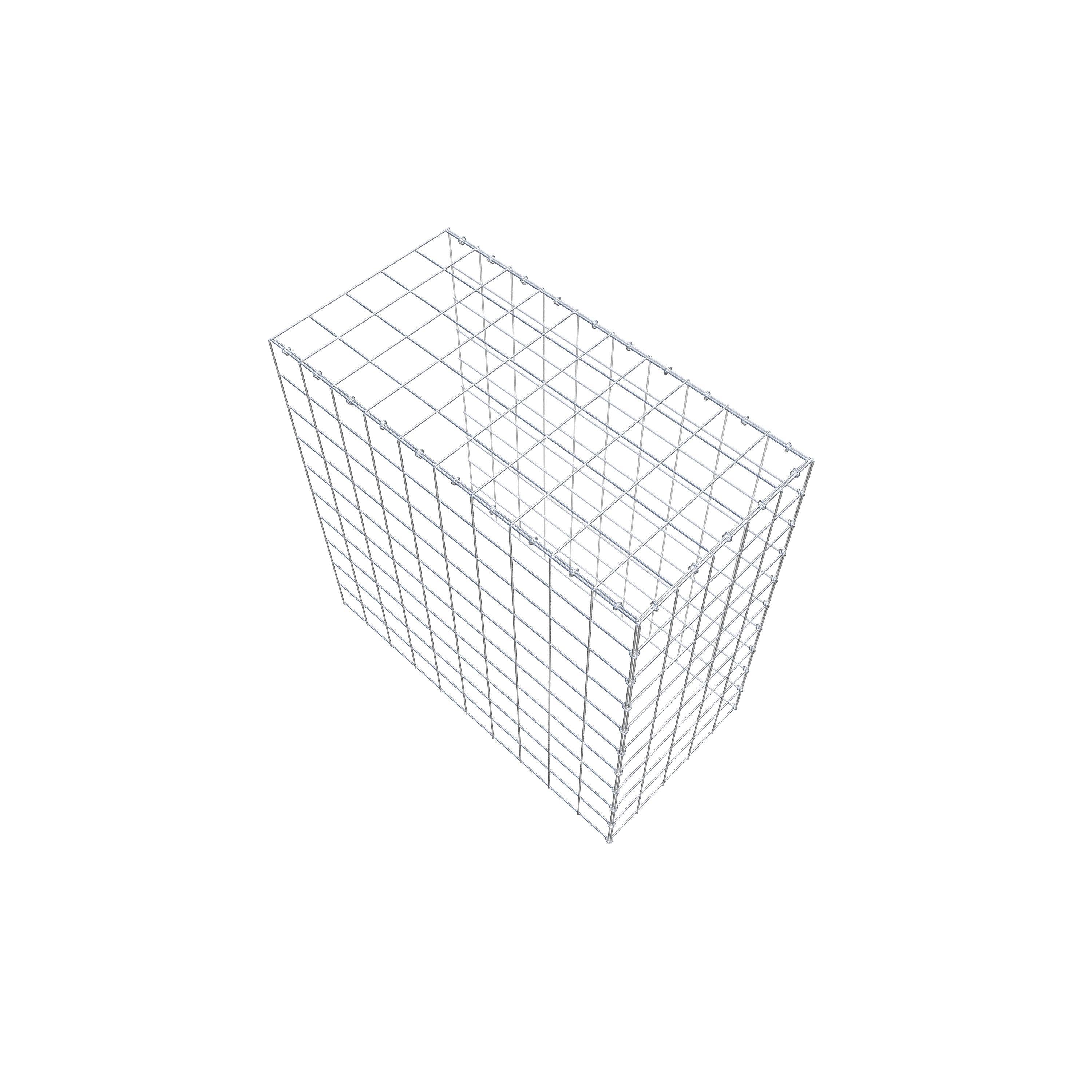 Mounted gabion type 4 100 cm x 100 cm x 50 cm (L x H x D), mesh size 10 cm x 10 cm, C-ring